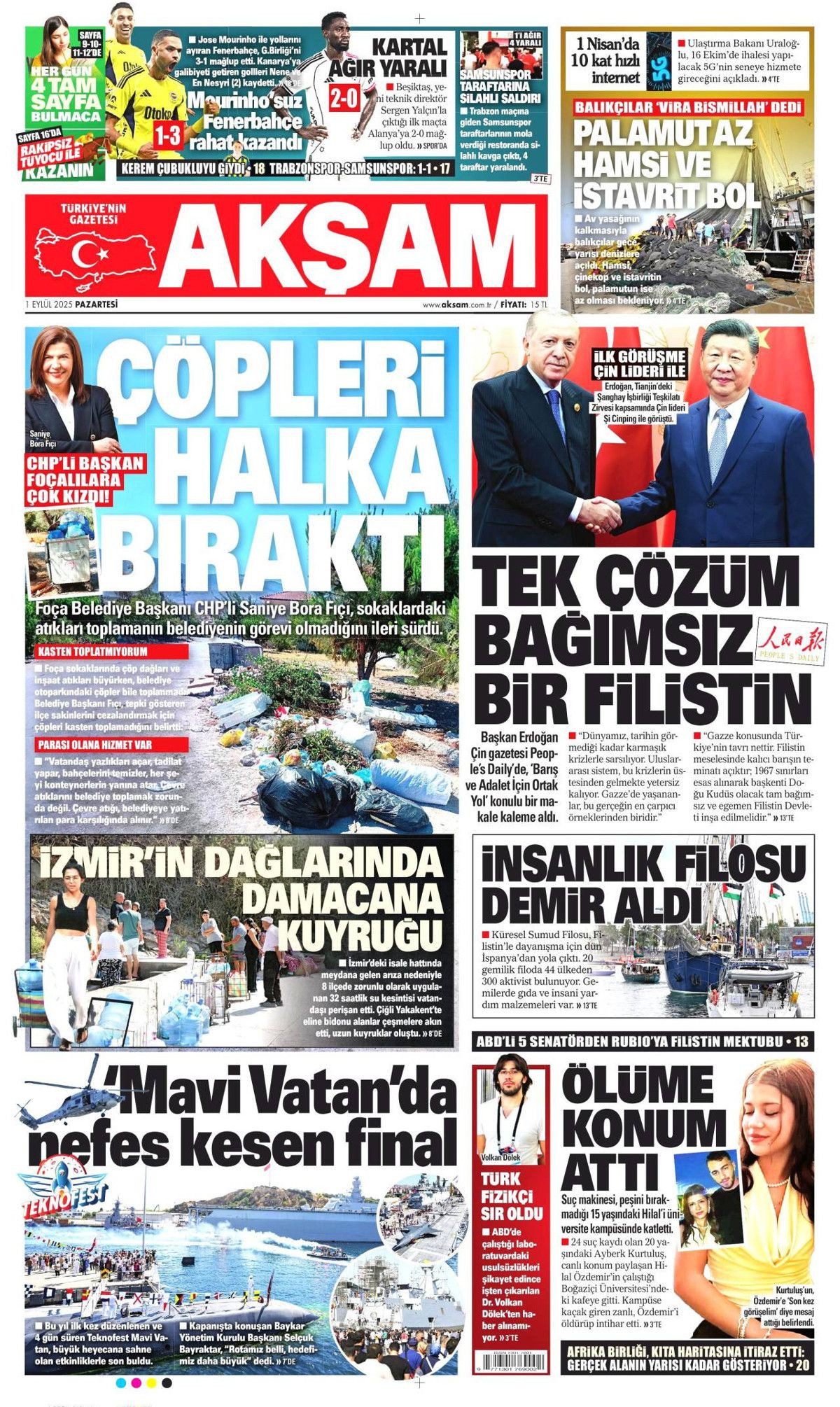 Erdoğan'ın dünyaya barış çağrısı manşetlerde! Barış için ortak yol... - Sayfa 18