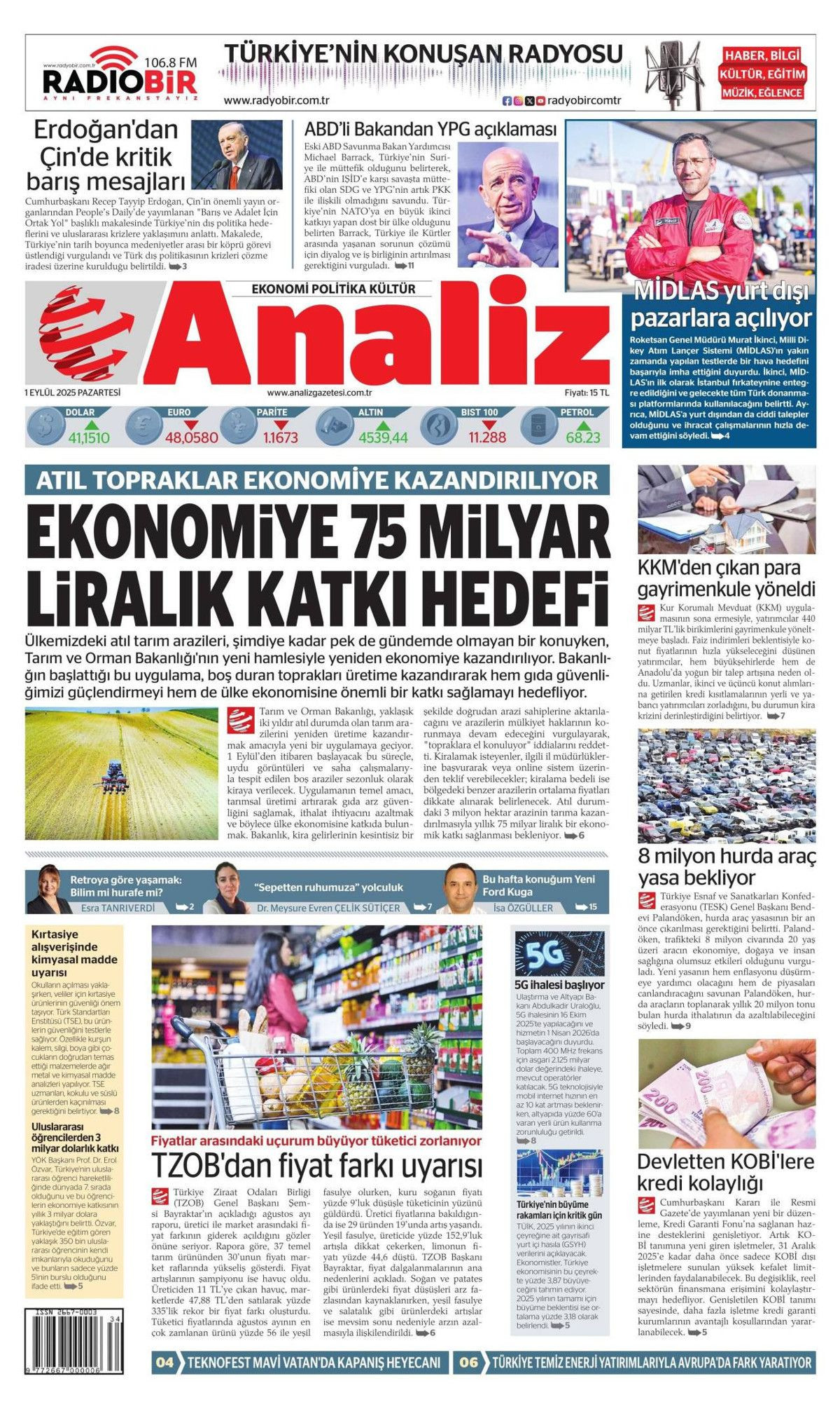 Erdoğan'ın dünyaya barış çağrısı manşetlerde! Barış için ortak yol... - Sayfa 19