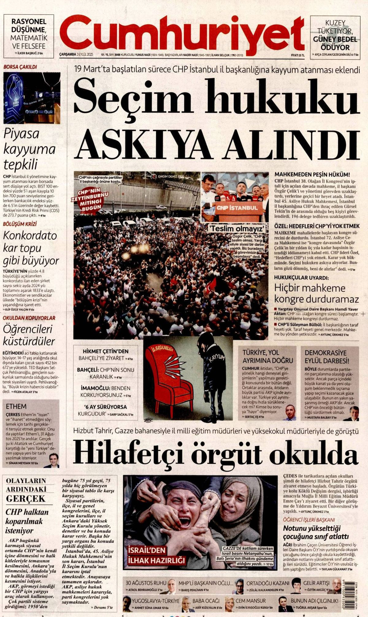 CHP'de İstanbul düğümü! Kongre iptali manşetlerde... Hangi gazete nasıl gördü? - Sayfa 8