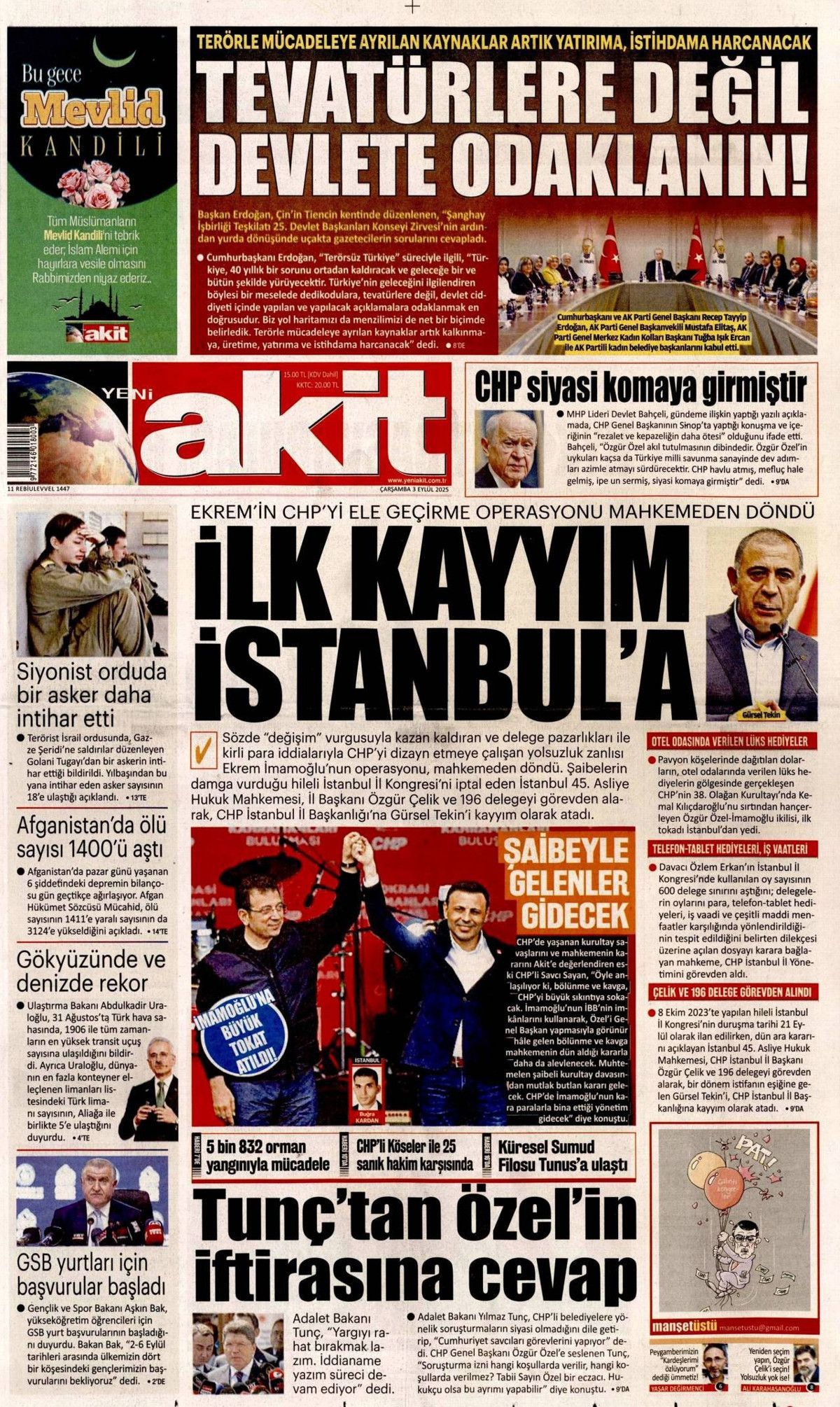 CHP'de İstanbul düğümü! Kongre iptali manşetlerde... Hangi gazete nasıl gördü? - Sayfa 20