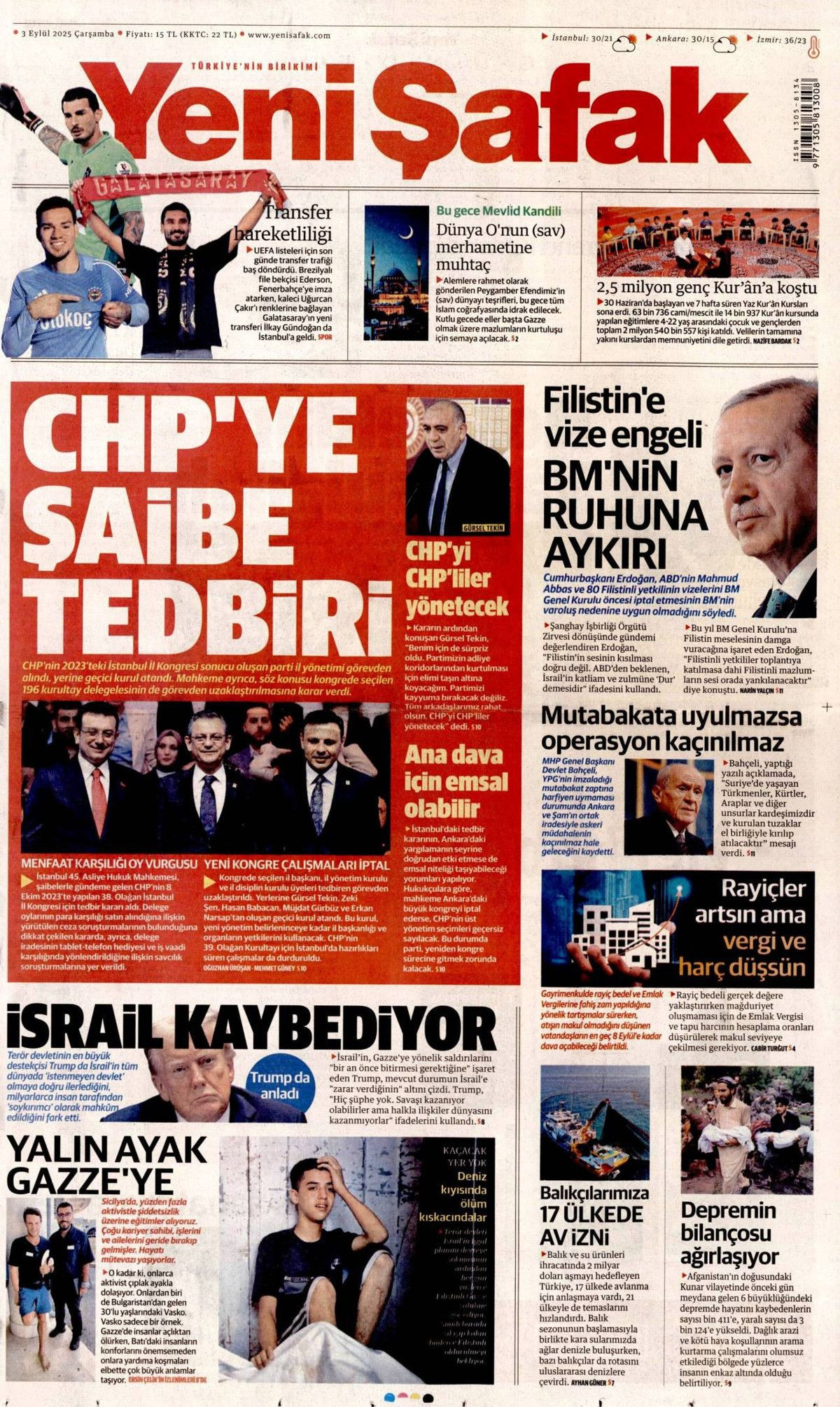 CHP'de İstanbul düğümü! Kongre iptali manşetlerde... Hangi gazete nasıl gördü? - Sayfa 9