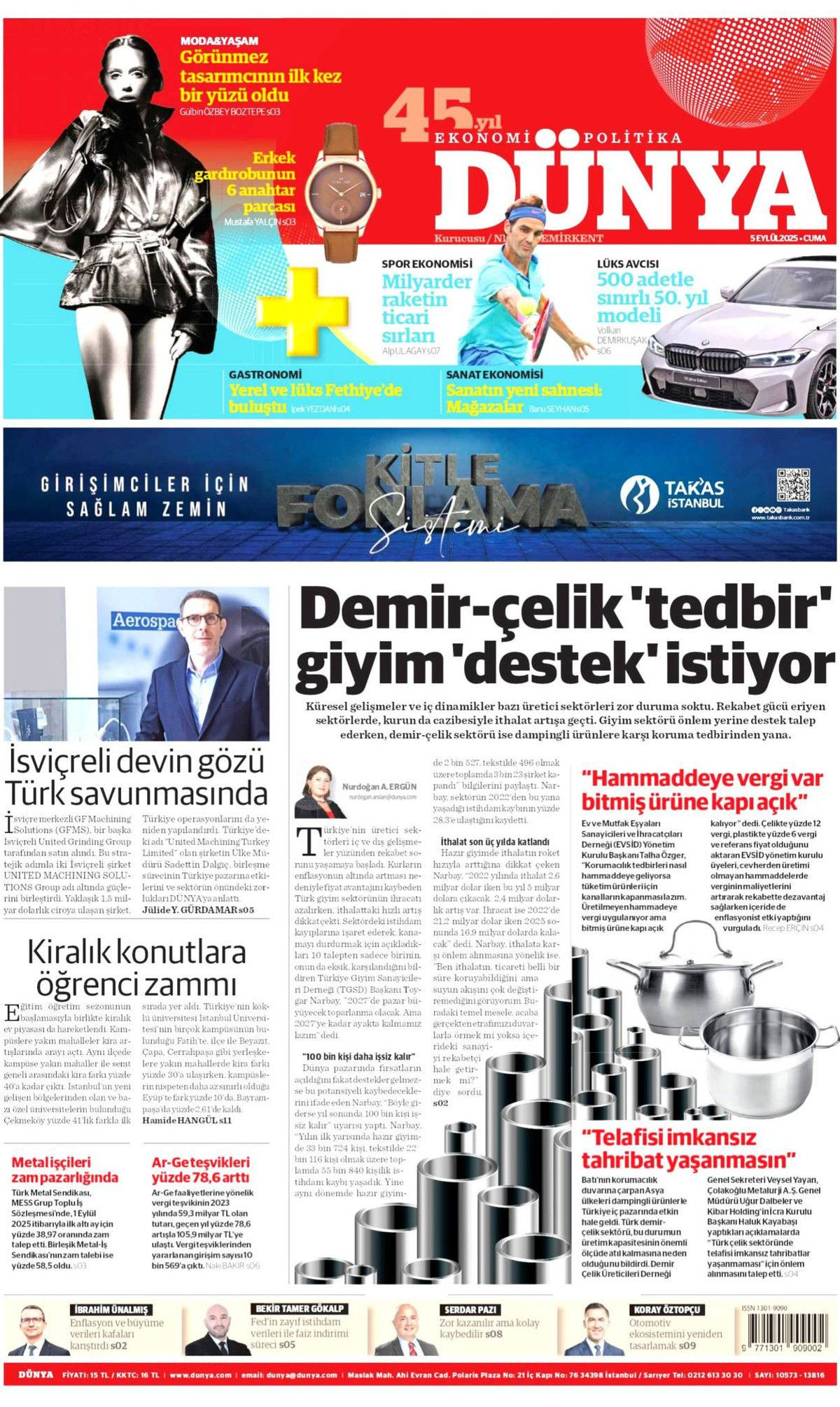 CHP'de 15 Eylül senaryoları: Üç olasılık konuşuluyor! 5 Eylül Cuma gazete manşetleri... - Sayfa 8