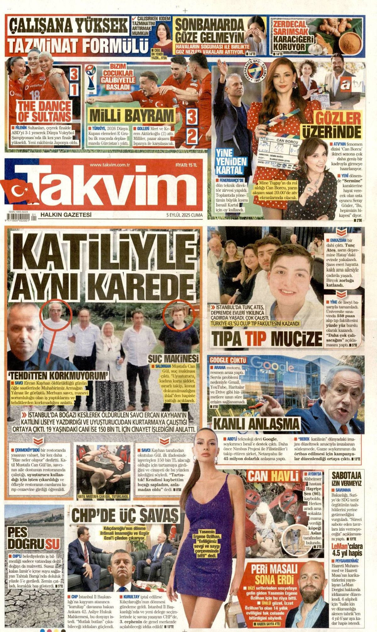 CHP'de 15 Eylül senaryoları: Üç olasılık konuşuluyor! 5 Eylül Cuma gazete manşetleri... - Sayfa 16