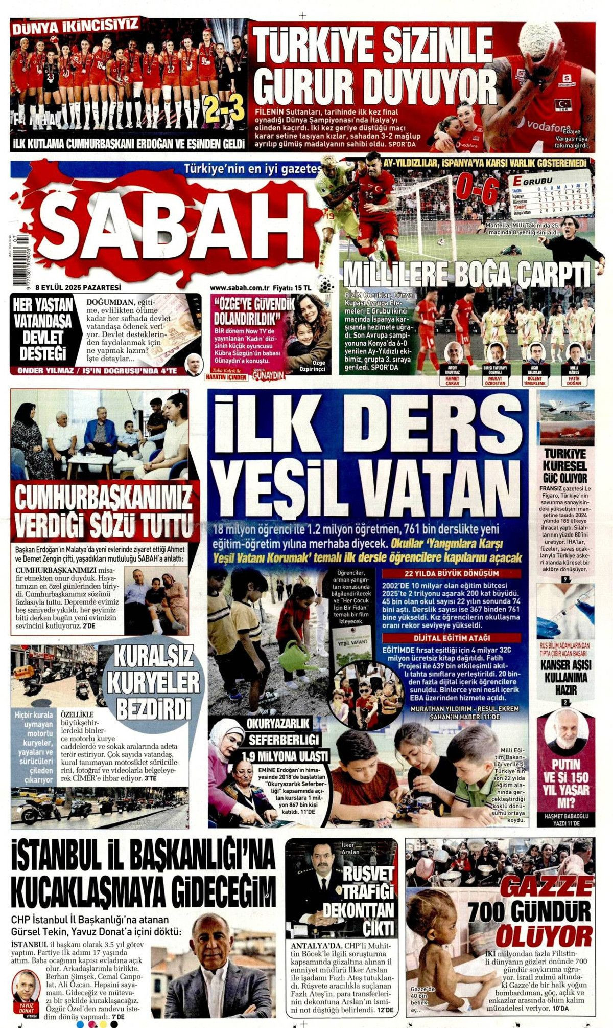 'Savunma'mız her ülkenin dilinde! Uçan karakol dünya starı ... 8 Eylül Pazartesi gazete manşetleri! - Sayfa 5