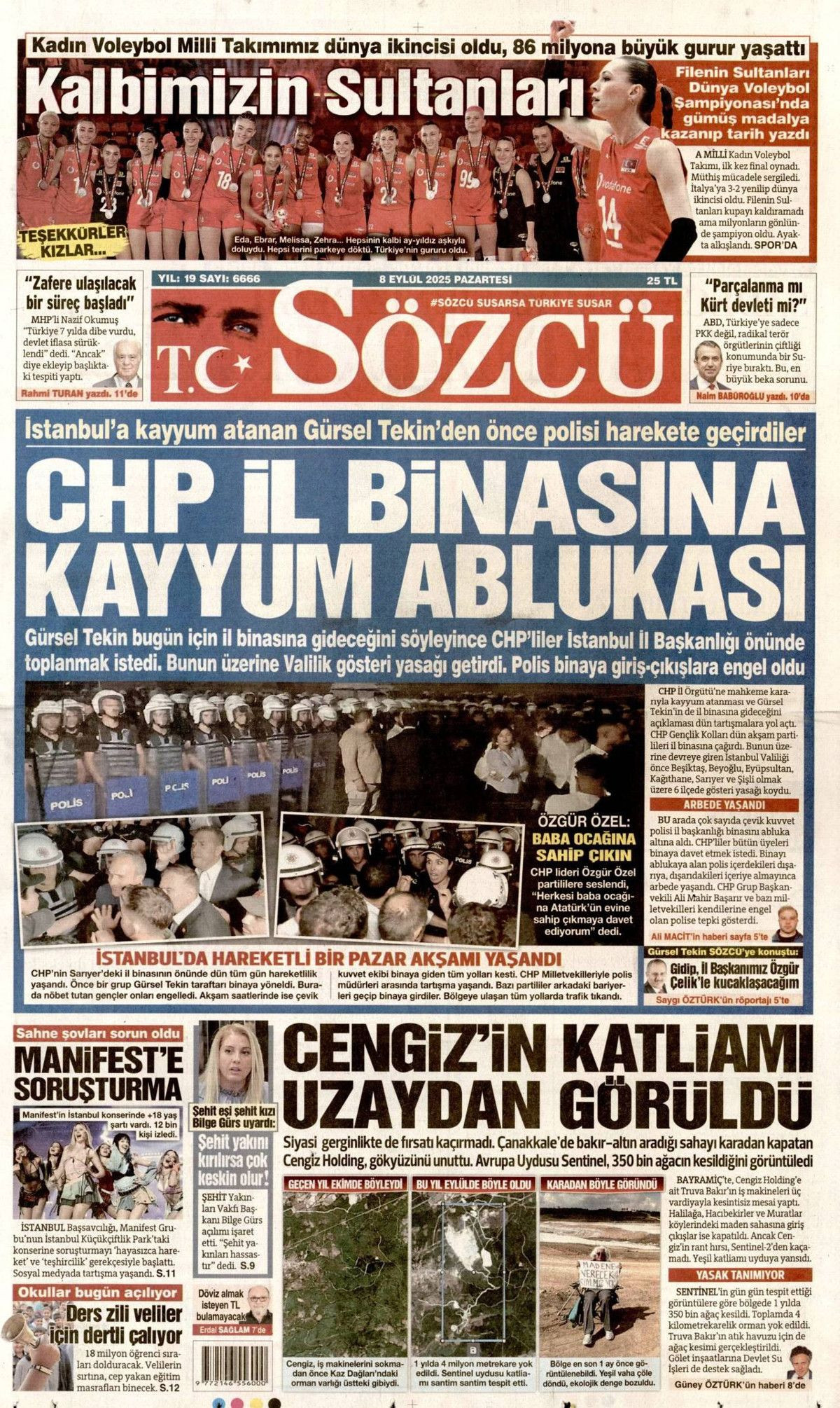 'Savunma'mız her ülkenin dilinde! Uçan karakol dünya starı ... 8 Eylül Pazartesi gazete manşetleri! - Sayfa 9