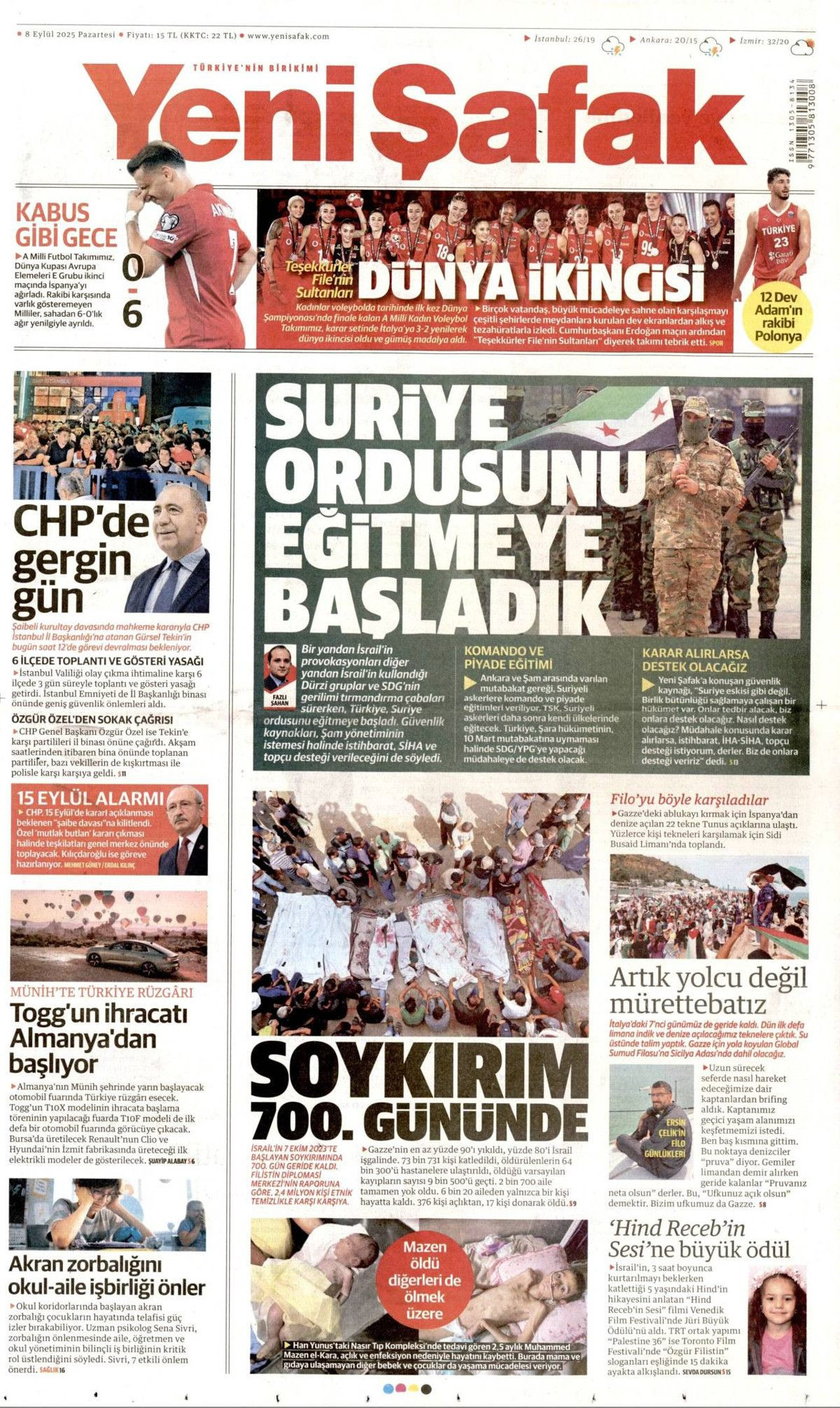 'Savunma'mız her ülkenin dilinde! Uçan karakol dünya starı ... 8 Eylül Pazartesi gazete manşetleri! - Sayfa 6