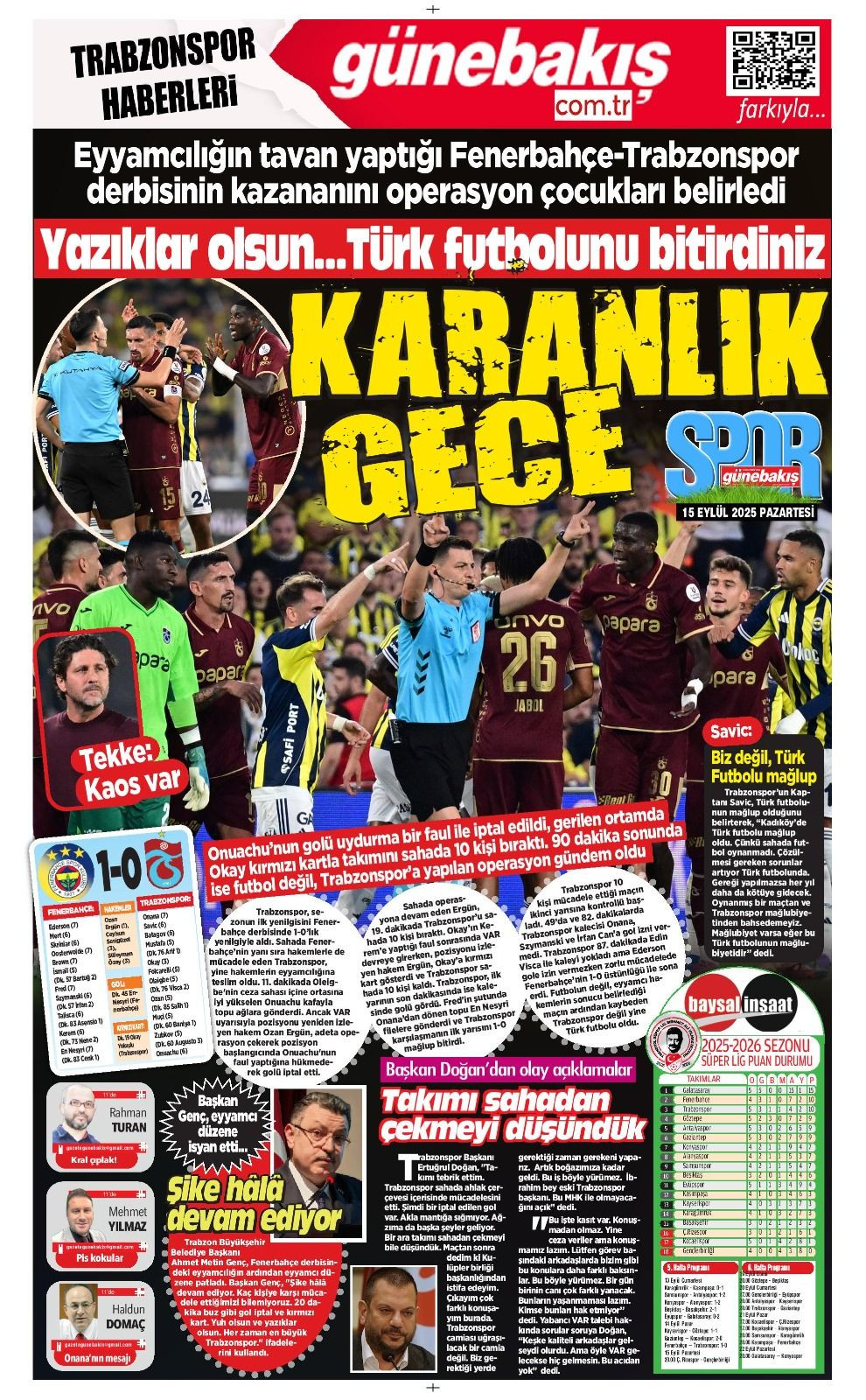 Trabzon yerel basını ateş püskürdü: "Bu hakemlere düdük astıramazsak adam değiliz" - Sayfa 4