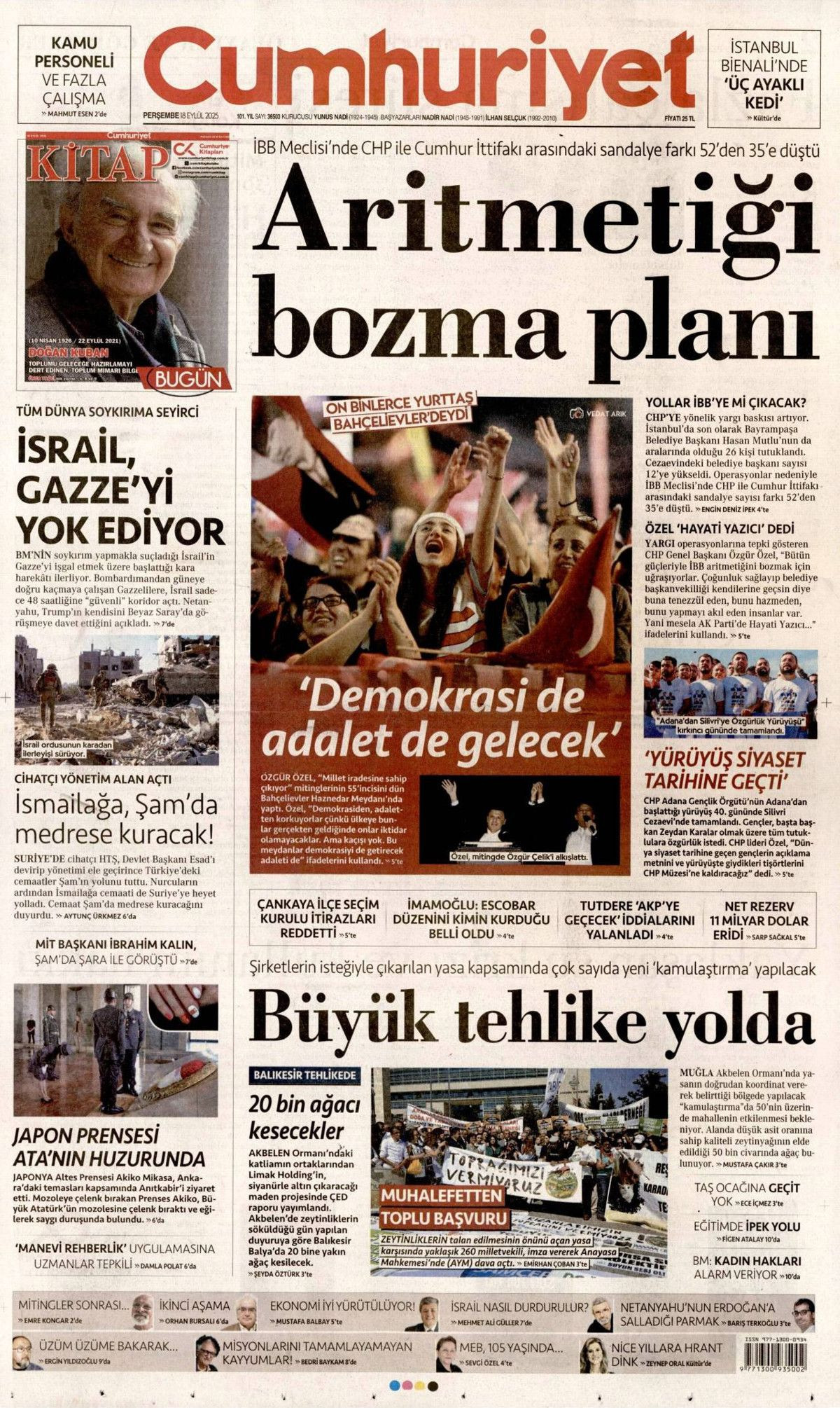 Netanyahu çıldırıyor... Kudüs'te ferman, Gazze'de tapu bizde! Erdoğan'ın "Kudüs'teki hakkımızdan vazgeçmeyiz" sözleri manşetlerde... - Sayfa 9