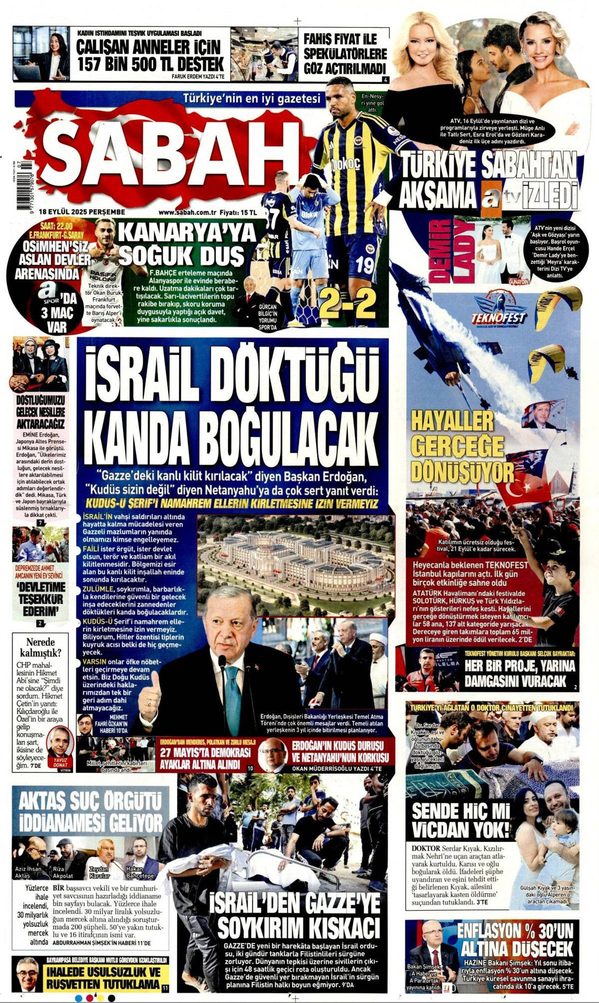 Netanyahu çıldırıyor... Kudüs'te ferman, Gazze'de tapu bizde! Erdoğan'ın "Kudüs'teki hakkımızdan vazgeçmeyiz" sözleri manşetlerde... - Sayfa 4
