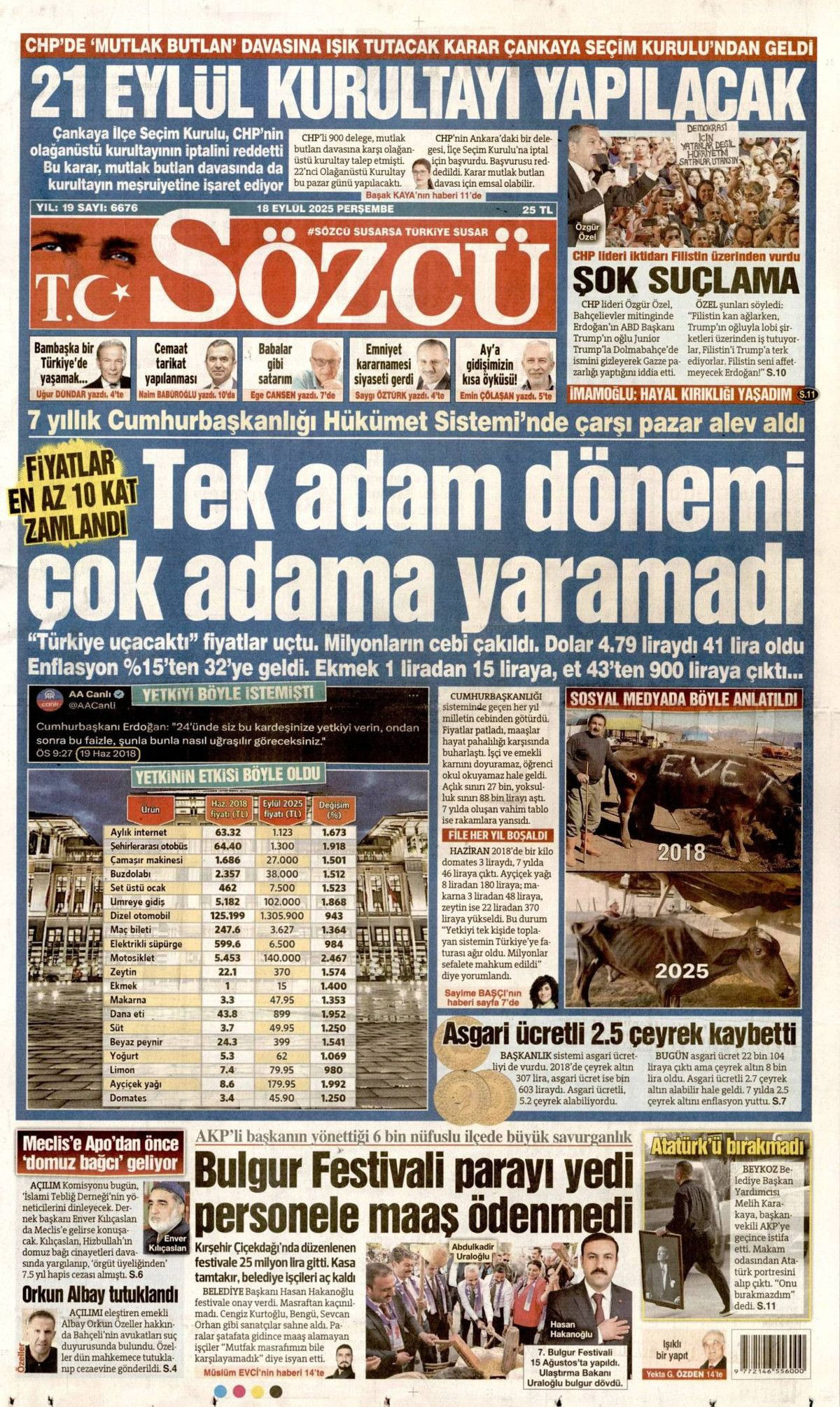 Netanyahu çıldırıyor... Kudüs'te ferman, Gazze'de tapu bizde! Erdoğan'ın "Kudüs'teki hakkımızdan vazgeçmeyiz" sözleri manşetlerde... - Sayfa 7