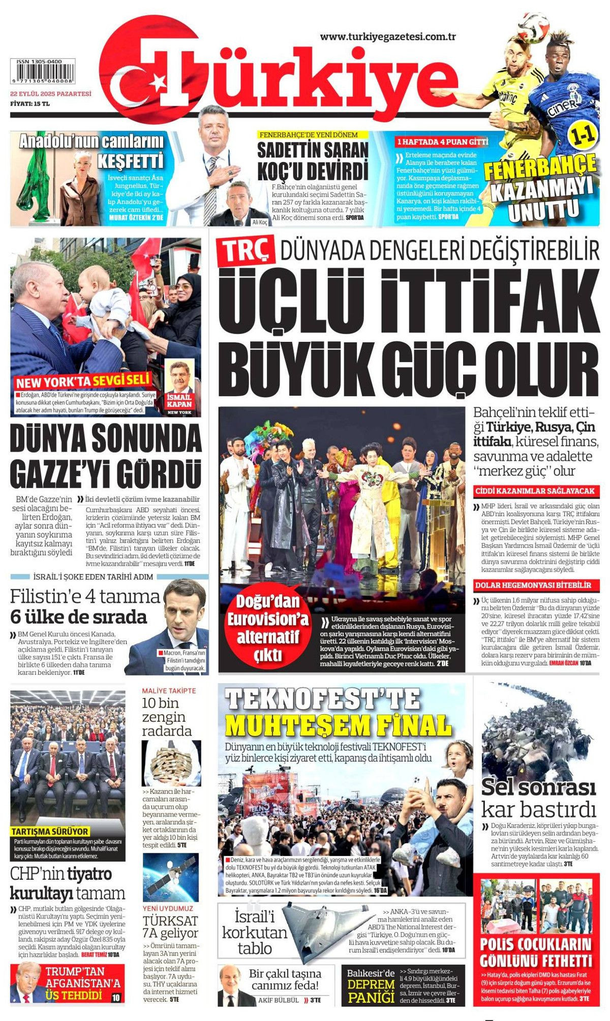 Türkiye-Rusya-Çin dünyada dengeleri değiştirebilir! Üçlü ittifak büyük güç olur - Sayfa 1