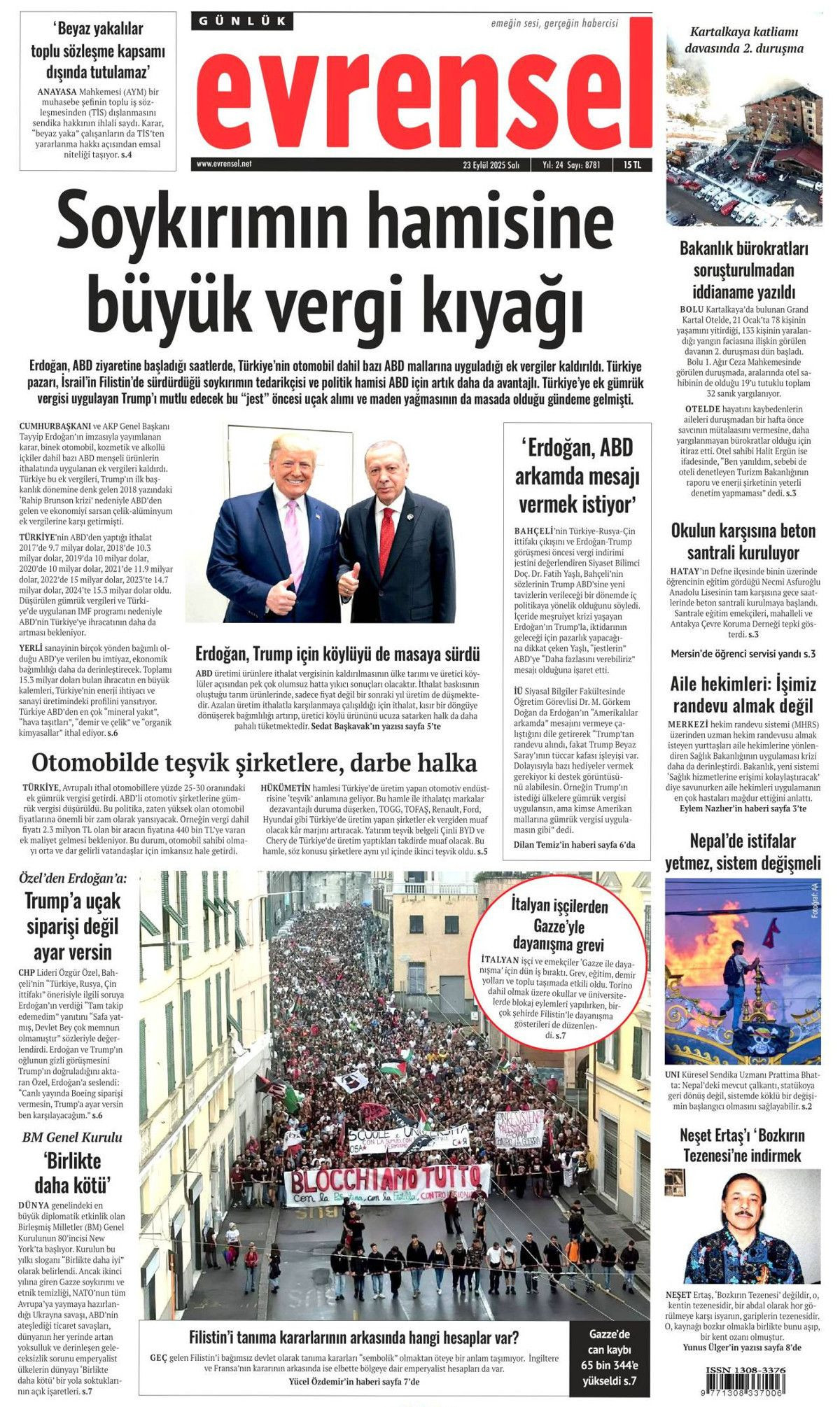 Filistin davası dünyaya mal oldu! Cumhurbaşkanı Erdoğan'ın tarihi BM konuşması manşetlerde! - Sayfa 23