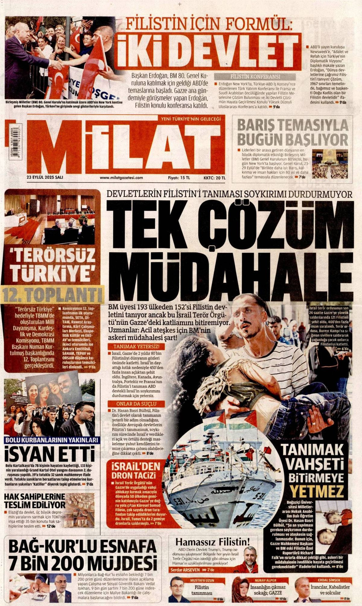 Filistin davası dünyaya mal oldu! Cumhurbaşkanı Erdoğan'ın tarihi BM konuşması manşetlerde! - Sayfa 21