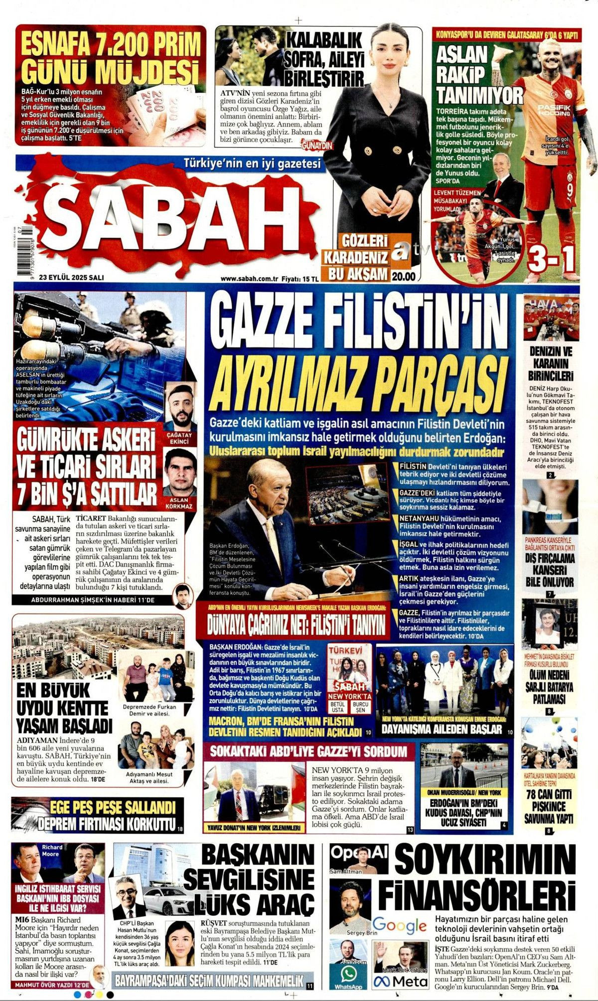 Filistin davası dünyaya mal oldu! Cumhurbaşkanı Erdoğan'ın tarihi BM konuşması manşetlerde! - Sayfa 3