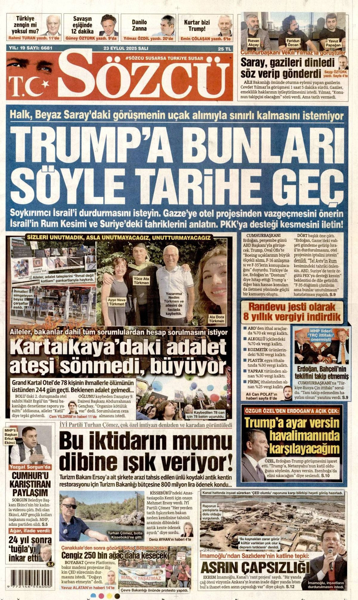 Filistin davası dünyaya mal oldu! Cumhurbaşkanı Erdoğan'ın tarihi BM konuşması manşetlerde! - Sayfa 5