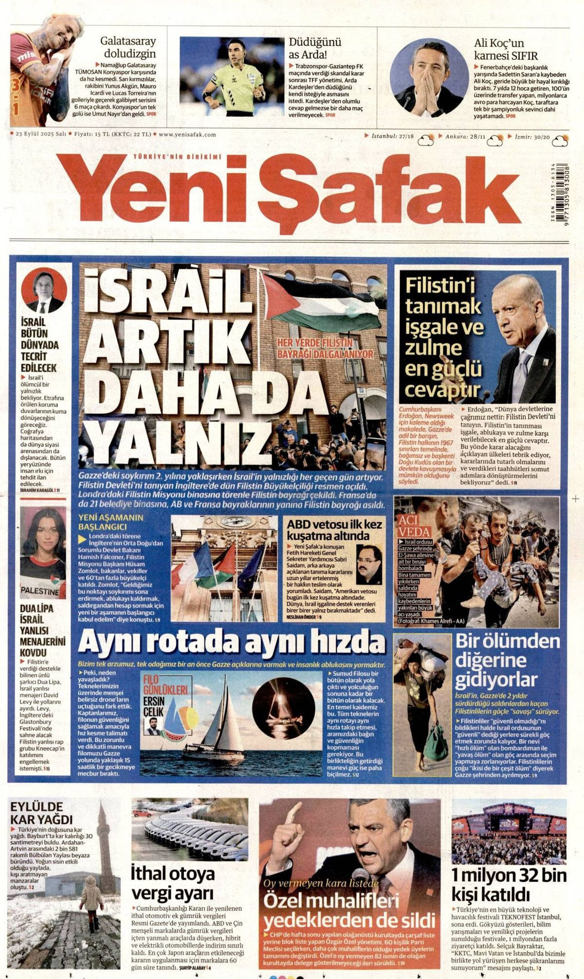 Filistin davası dünyaya mal oldu! Cumhurbaşkanı Erdoğan'ın tarihi BM konuşması manşetlerde! - Sayfa 4