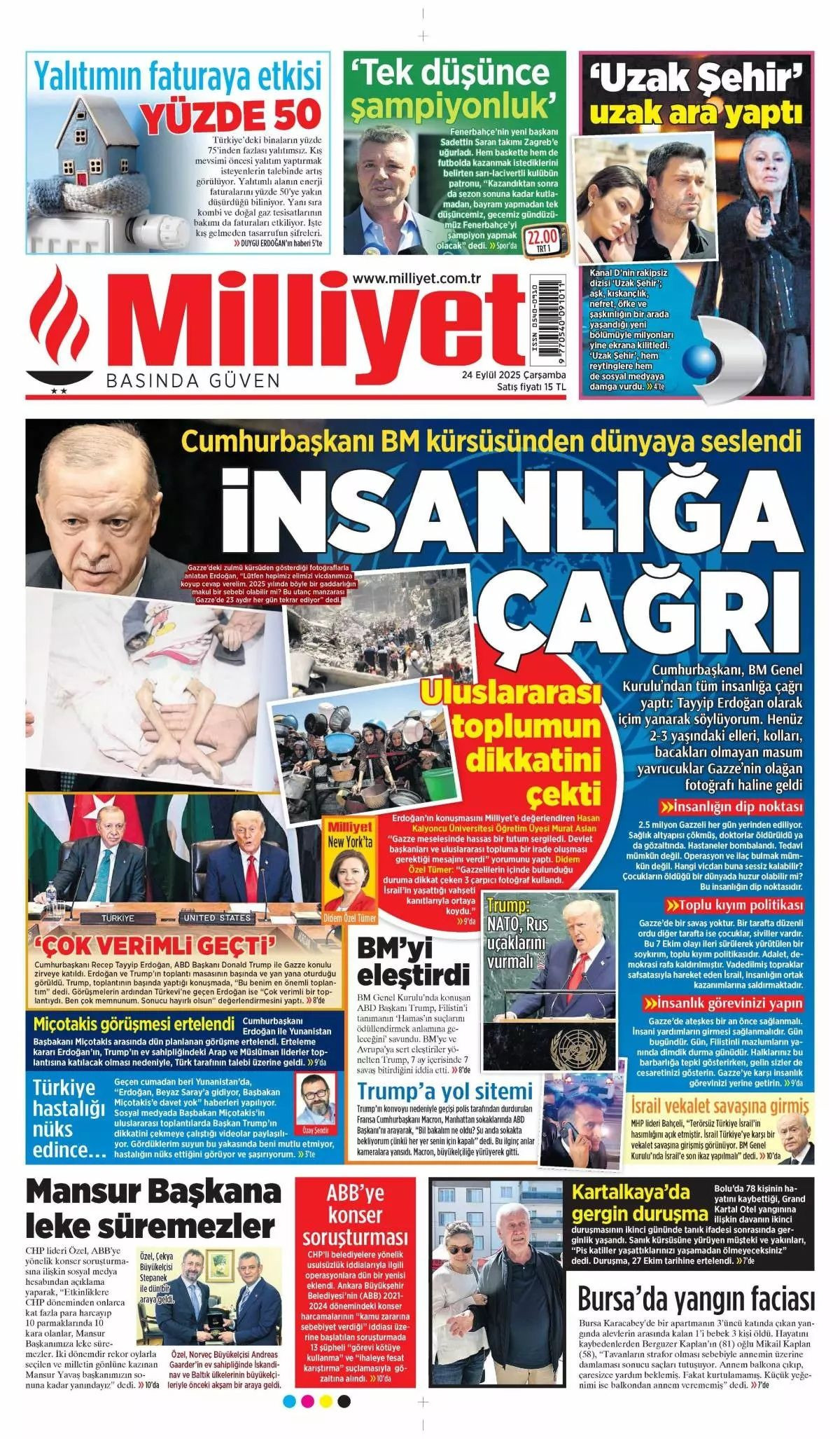 Hangi vicdan buna dayanır? Cumhurbaşkanı Erdoğan'ın tarihi BM konuşması manşetlerde! Hangi gazete nasıl gördü? - Sayfa 2