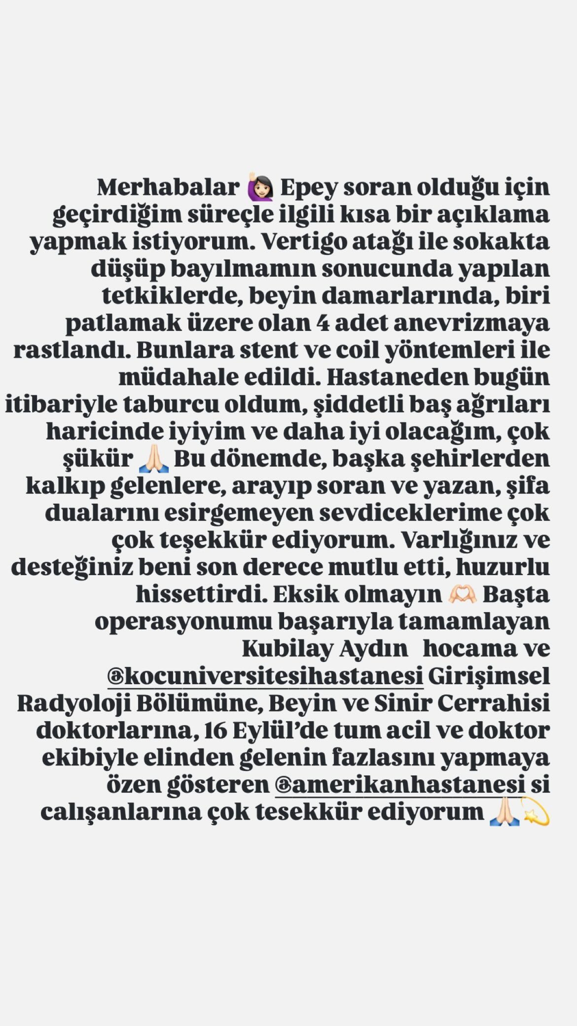 Beyin anevrizması geçiren Ahu Yağtu'dan ilk açıklama - Sayfa 5