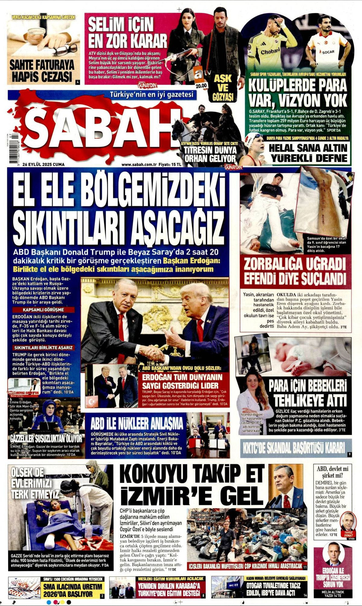 Sıcak mesajlar, sıkı pazarlık! Erdoğan, 6 yıl sonra  Beyaz Saray'da övgülerle karşılandı... Erdoğan-Trump görüşmesi manşetlerde! - Sayfa 3