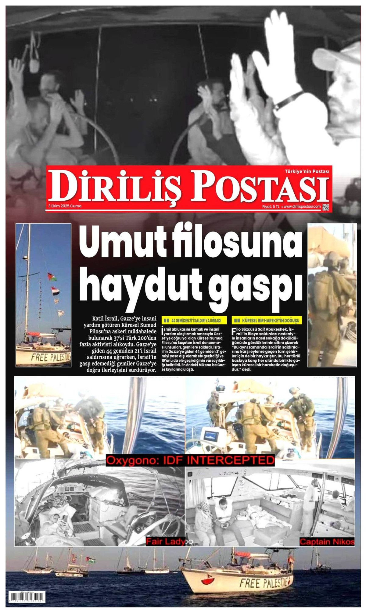 Surda ilk gedik açıldı! Sumud Filosu manşetlerde! Gazze'ye 9 mil yaklaştılar... - Sayfa 19