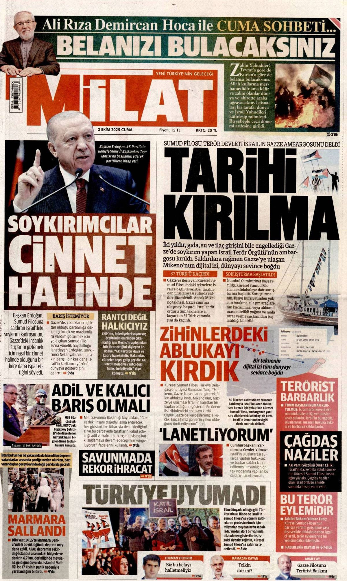 Surda ilk gedik açıldı! Sumud Filosu manşetlerde! Gazze'ye 9 mil yaklaştılar... - Sayfa 20