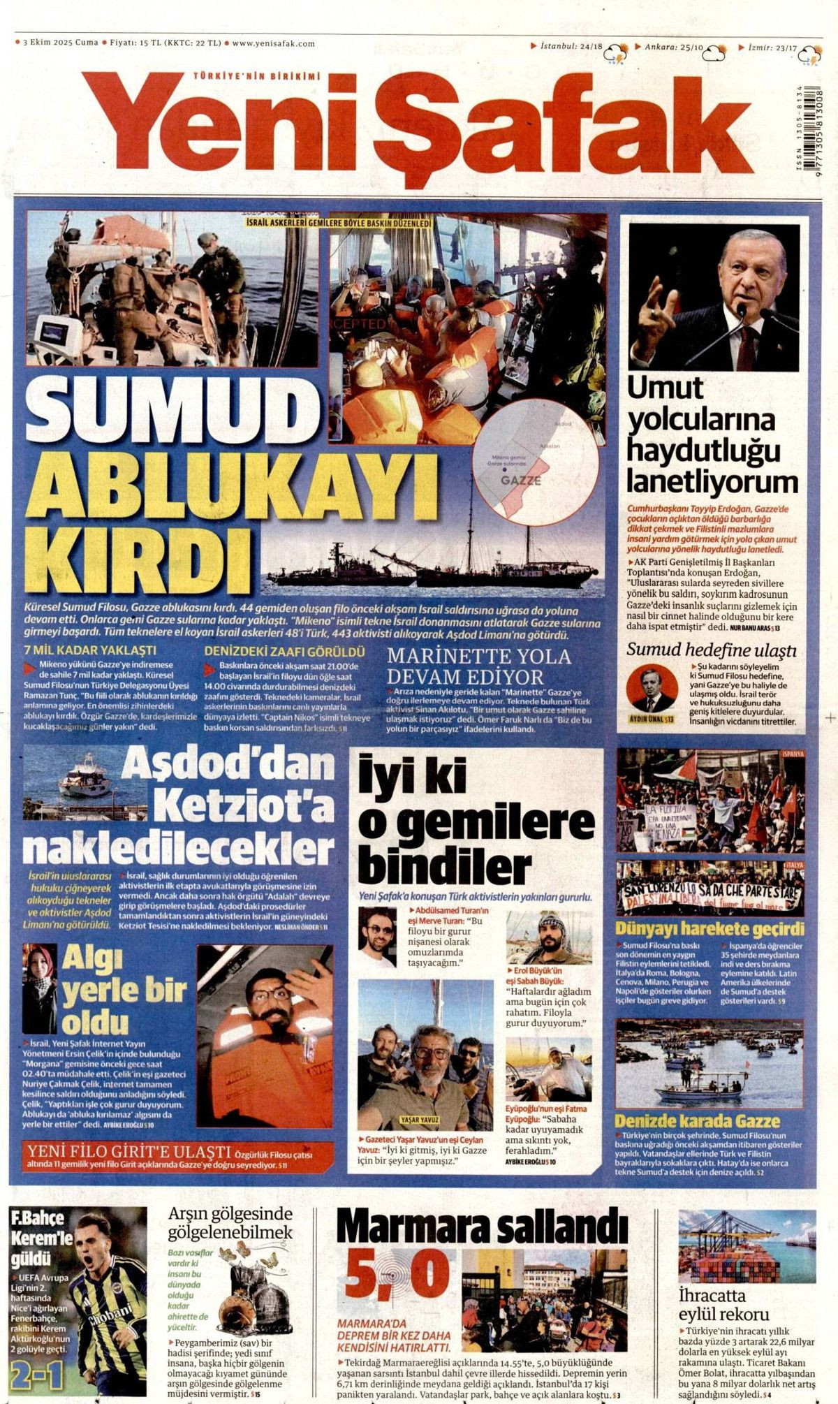 Surda ilk gedik açıldı! Sumud Filosu manşetlerde! Gazze'ye 9 mil yaklaştılar... - Sayfa 7