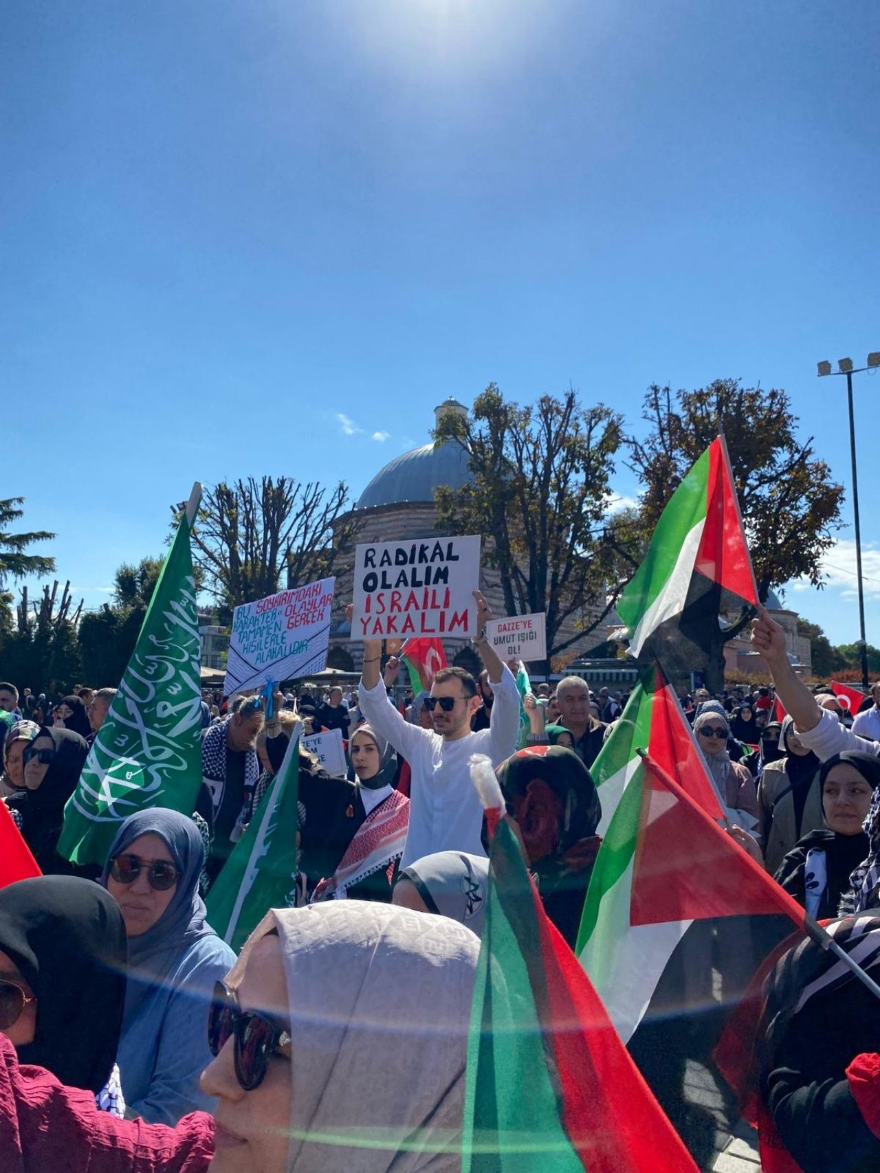 İstanbul büyük protestoya hazır! Büyük Filistin yürüyüşünden fotoğraflar - Sayfa 10