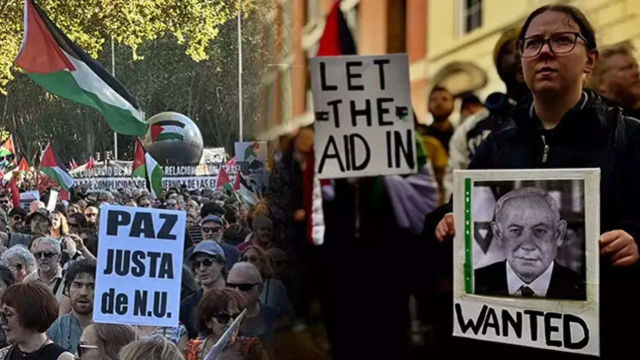 Avrupa katil İsrail'e karşı ses! Sumud Filosu’na destek gösterileri devam ediyor - Sayfa 1