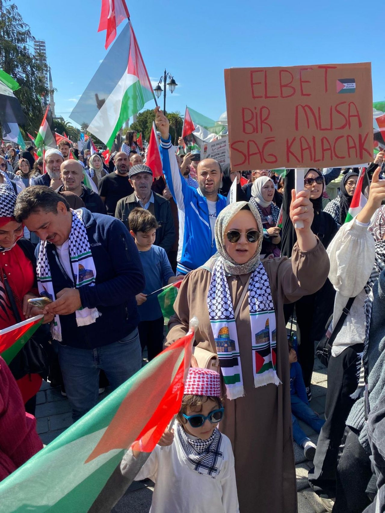 İstanbul büyük protestoya hazır! Büyük Filistin yürüyüşünden fotoğraflar - Sayfa 9