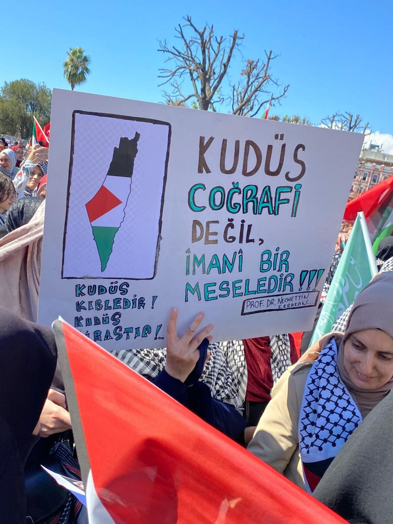 İstanbul büyük protestoya hazır! Büyük Filistin yürüyüşünden fotoğraflar - Sayfa 1