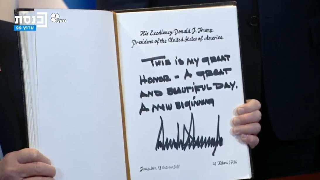 Donald Trump, İsrail Parlamentosu'nda anı defterini imzaladı! "Yeni bir başlangıç" - Sayfa 6