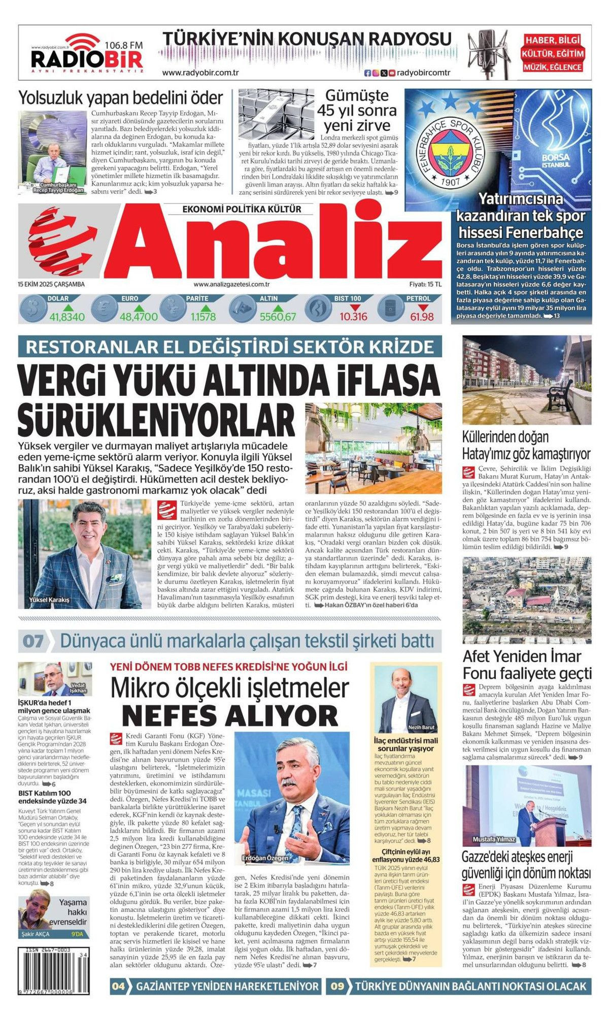 Manşetler One Minute: Dünya, Cumhurbaşkanı Erdoğan'ın katil Netanyahu'ya vetosunu konuşuyor! - Sayfa 23