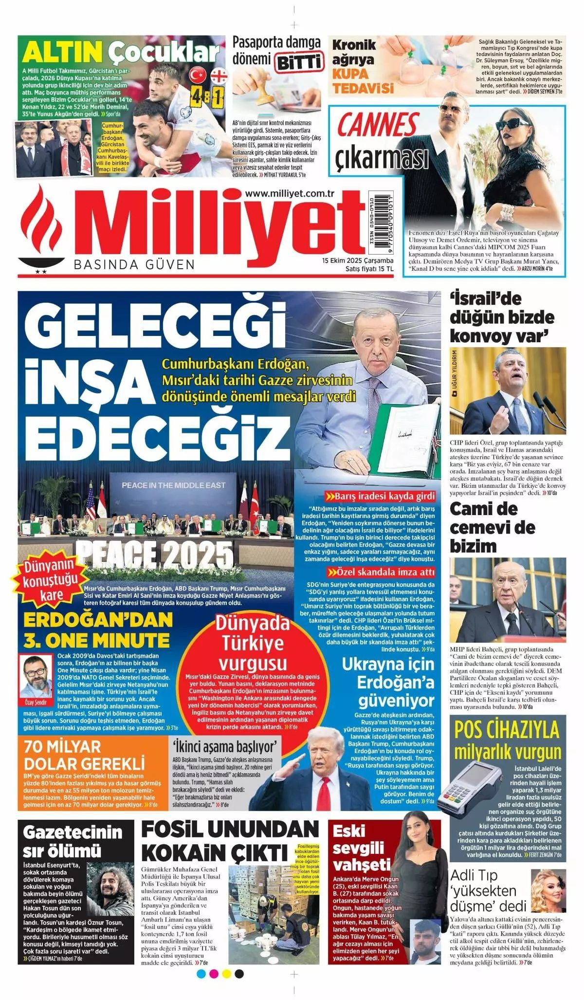 Manşetler One Minute: Dünya, Cumhurbaşkanı Erdoğan'ın katil Netanyahu'ya vetosunu konuşuyor! - Sayfa 3