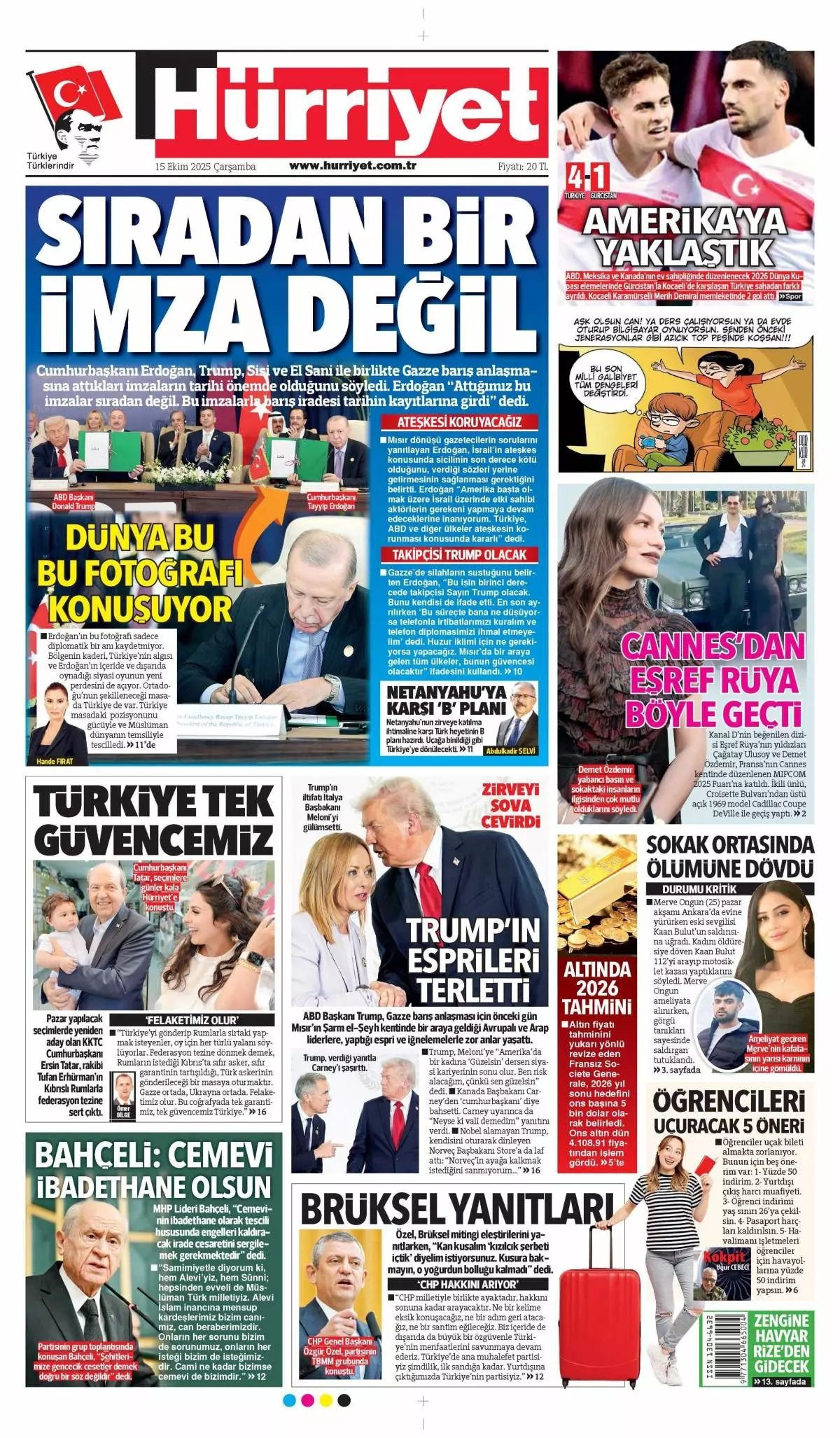 Manşetler One Minute: Dünya, Cumhurbaşkanı Erdoğan'ın katil Netanyahu'ya vetosunu konuşuyor! - Sayfa 2