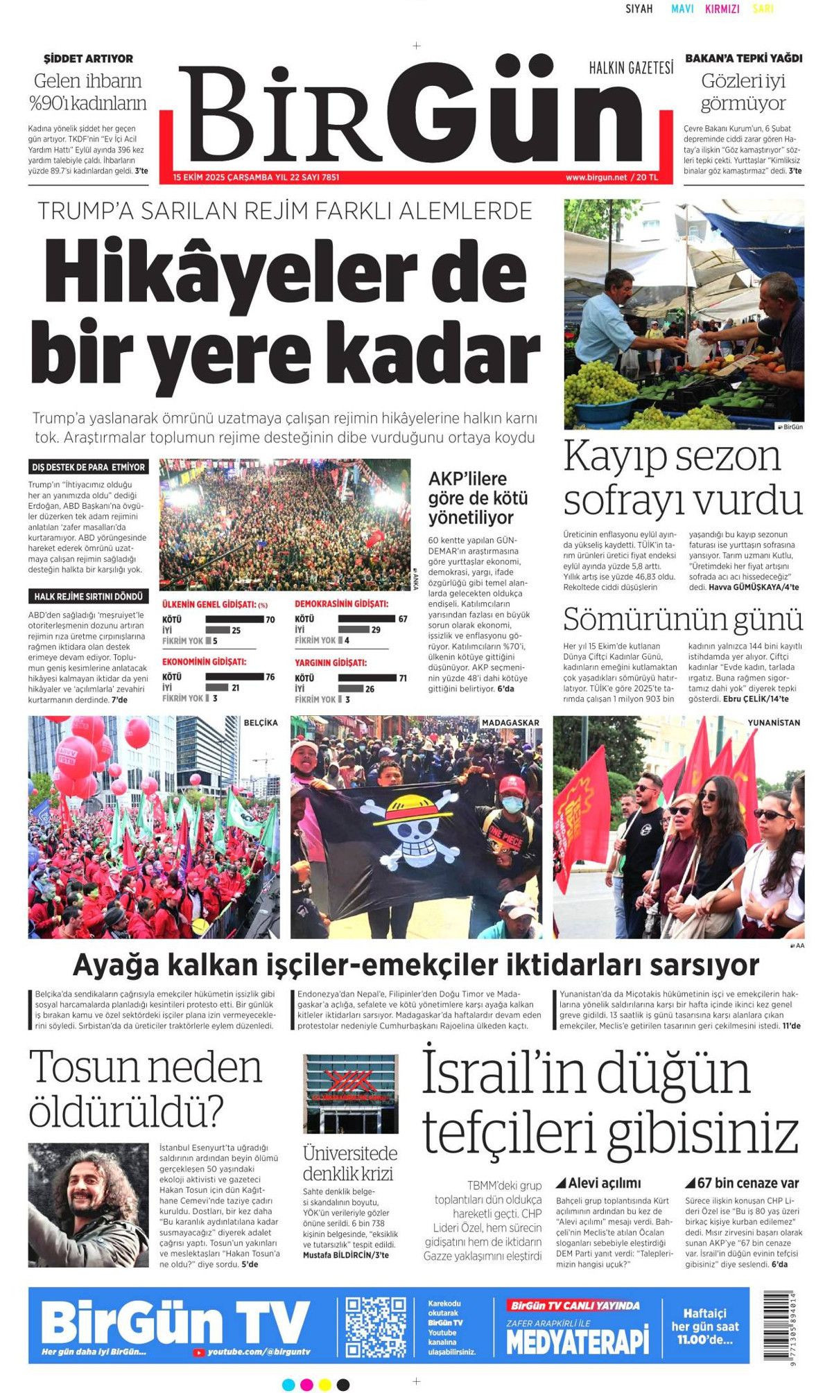 Manşetler One Minute: Dünya, Cumhurbaşkanı Erdoğan'ın katil Netanyahu'ya vetosunu konuşuyor! - Sayfa 22