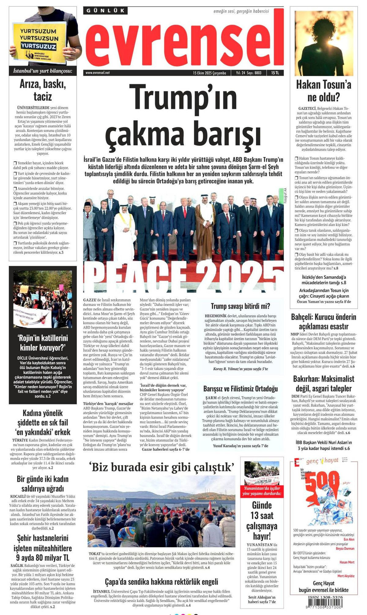 Manşetler One Minute: Dünya, Cumhurbaşkanı Erdoğan'ın katil Netanyahu'ya vetosunu konuşuyor! - Sayfa 17