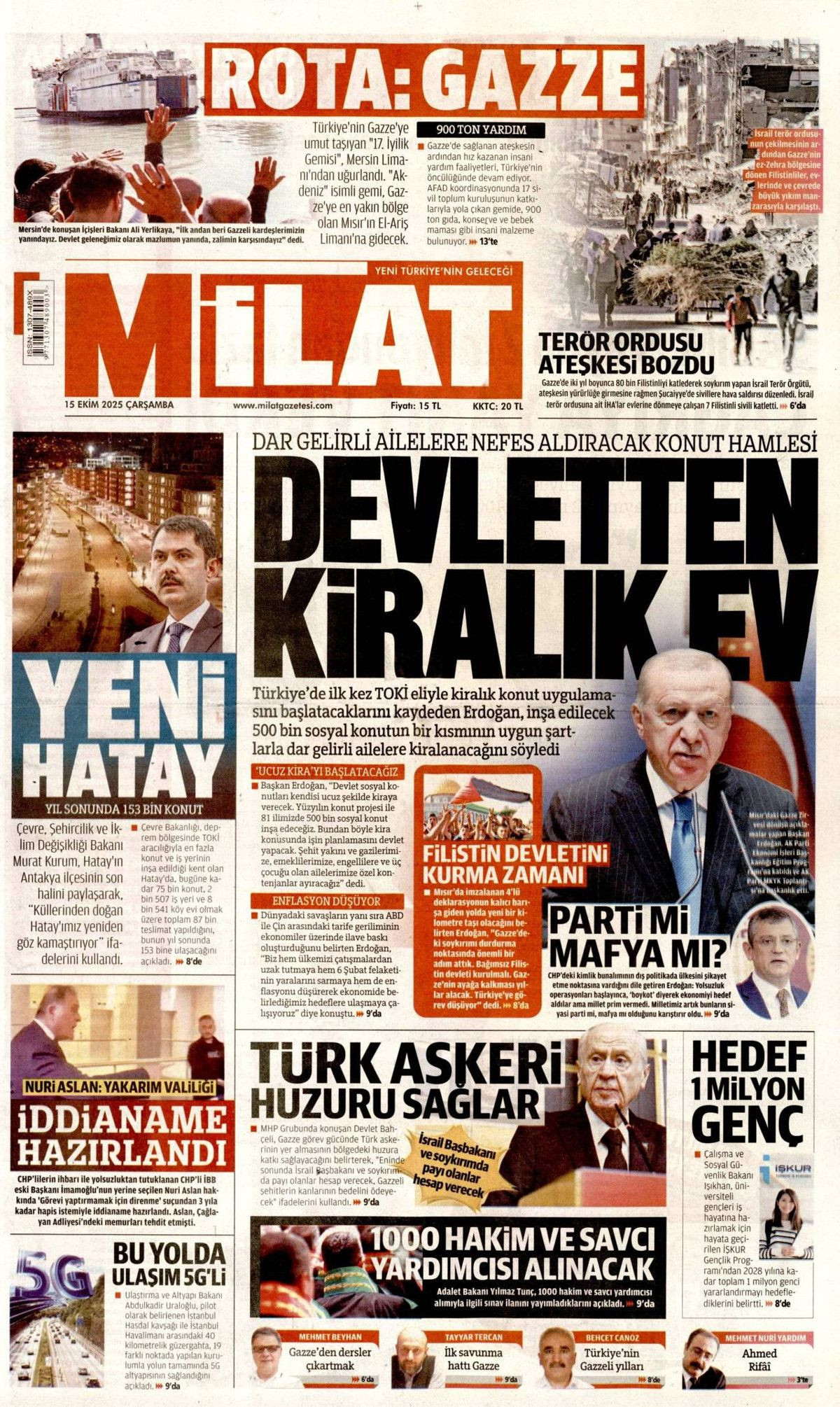 Manşetler One Minute: Dünya, Cumhurbaşkanı Erdoğan'ın katil Netanyahu'ya vetosunu konuşuyor! - Sayfa 21