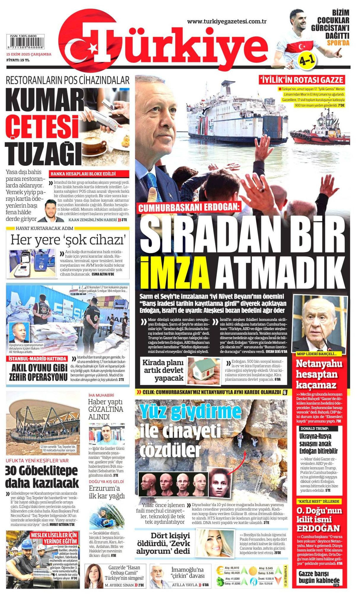 Manşetler One Minute: Dünya, Cumhurbaşkanı Erdoğan'ın katil Netanyahu'ya vetosunu konuşuyor! - Sayfa 14