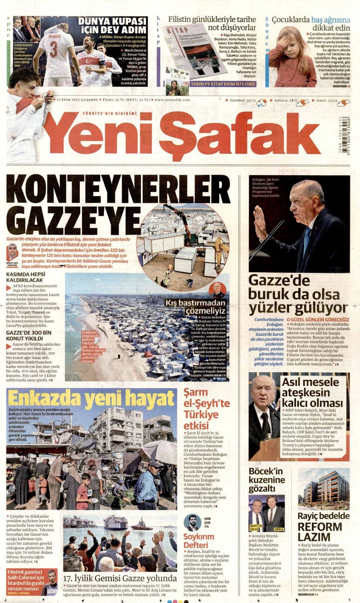 Manşetler One Minute: Dünya, Cumhurbaşkanı Erdoğan'ın katil Netanyahu'ya vetosunu konuşuyor! - Sayfa 9