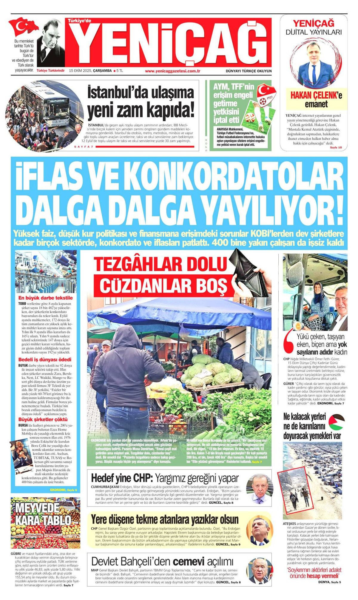 Manşetler One Minute: Dünya, Cumhurbaşkanı Erdoğan'ın katil Netanyahu'ya vetosunu konuşuyor! - Sayfa 11