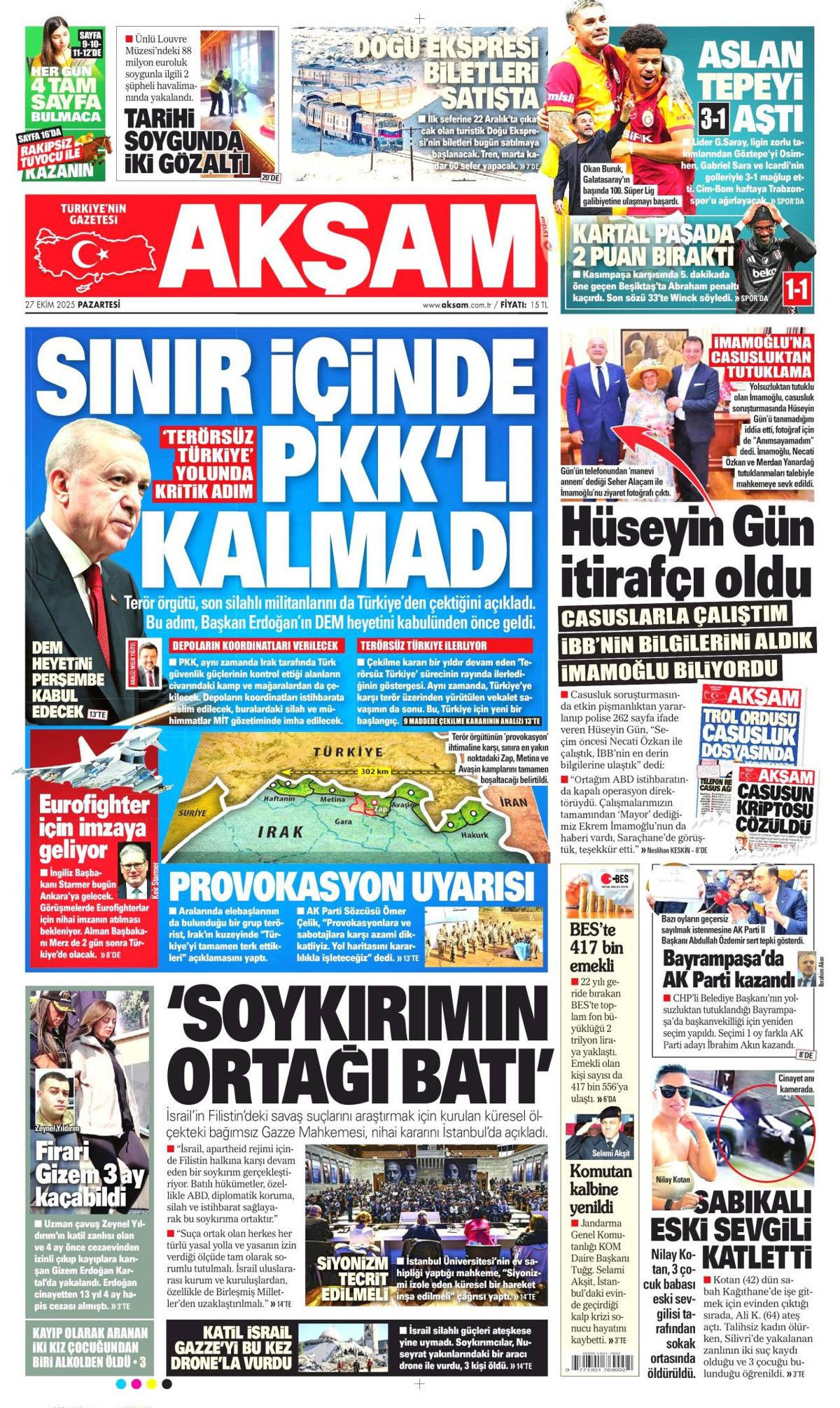 Türkiye'den gittiler... Terör örgütü PKK, Irak'a çekildi! Tarihi adımı hangi gazete nasıl gördü? - Sayfa 15