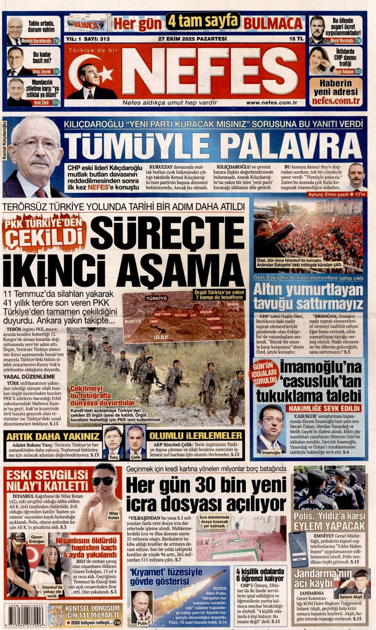 Türkiye'den gittiler... Terör örgütü PKK, Irak'a çekildi! Tarihi adımı hangi gazete nasıl gördü? - Sayfa 17
