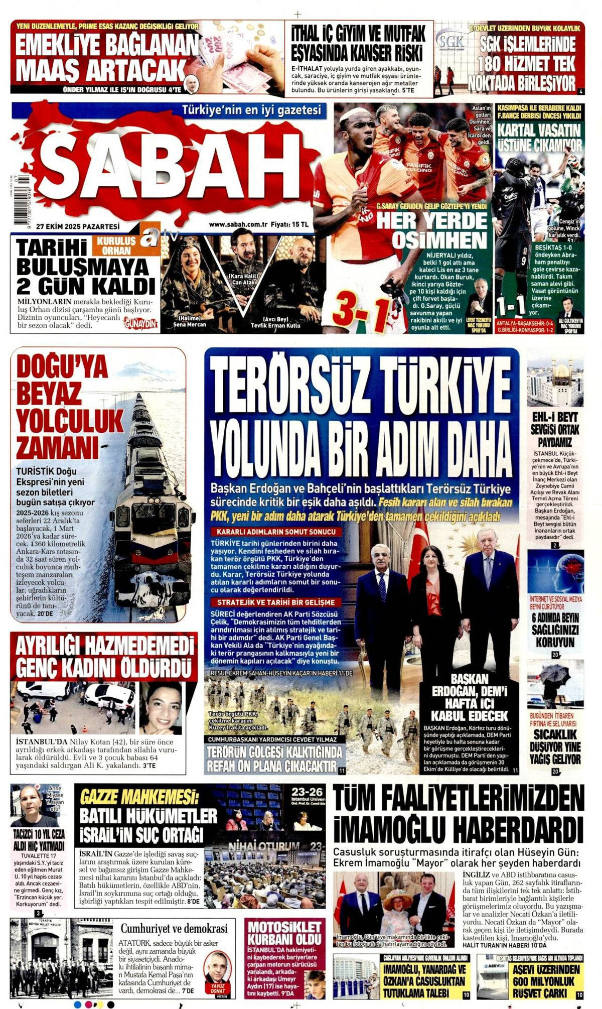 Türkiye'den gittiler... Terör örgütü PKK, Irak'a çekildi! Tarihi adımı hangi gazete nasıl gördü? - Sayfa 3