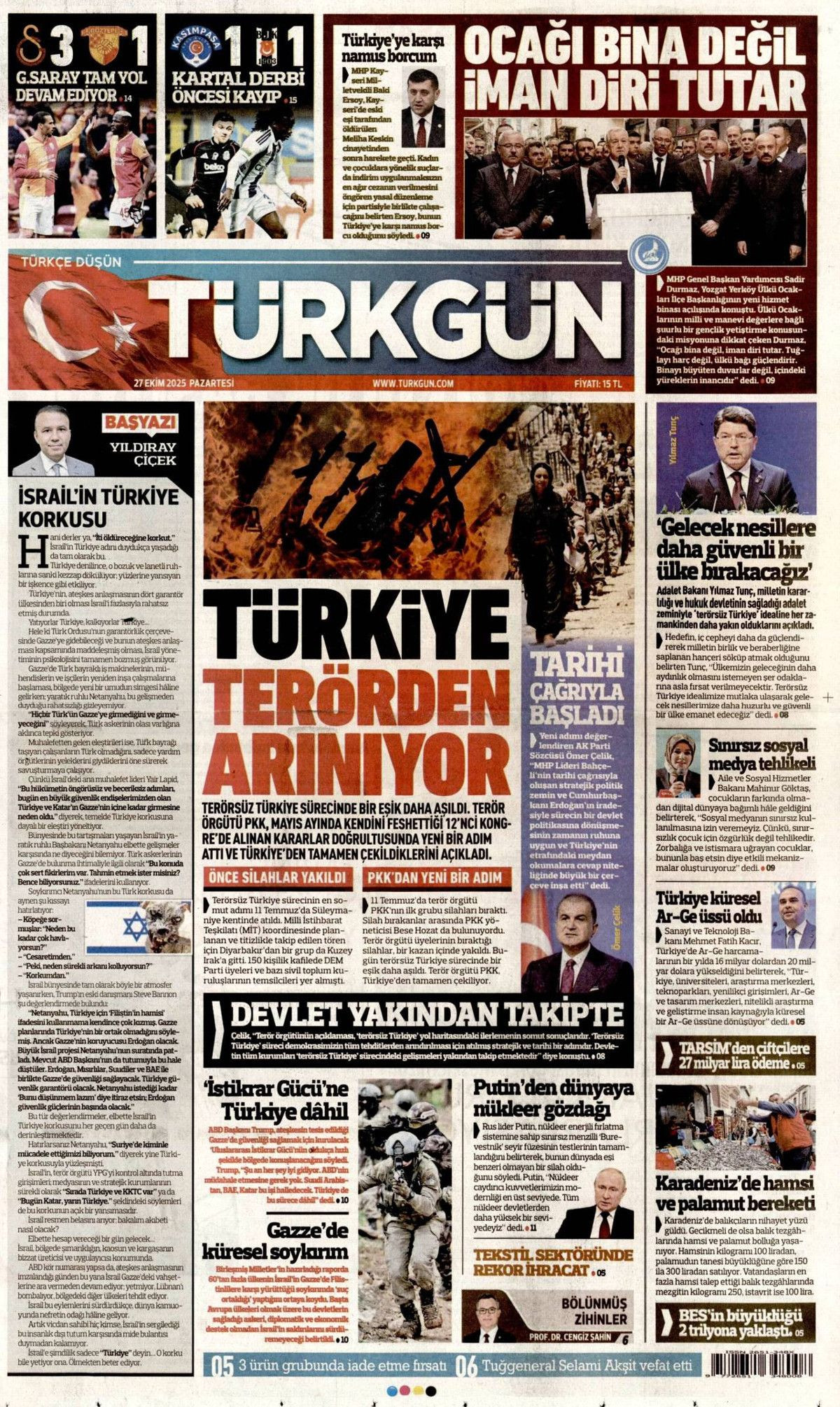 Türkiye'den gittiler... Terör örgütü PKK, Irak'a çekildi! Tarihi adımı hangi gazete nasıl gördü? - Sayfa 9