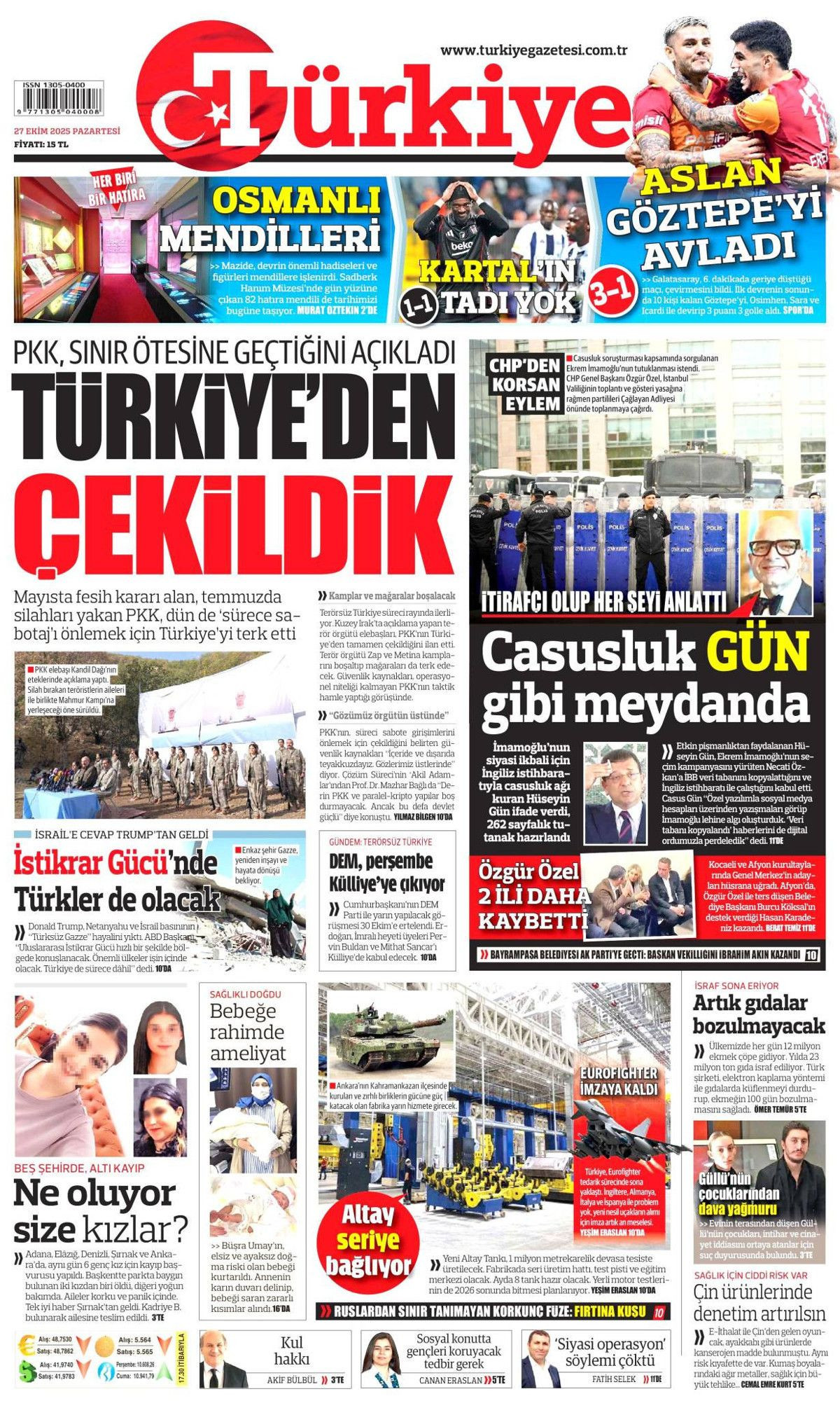 Türkiye'den gittiler... Terör örgütü PKK, Irak'a çekildi! Tarihi adımı hangi gazete nasıl gördü? - Sayfa 16