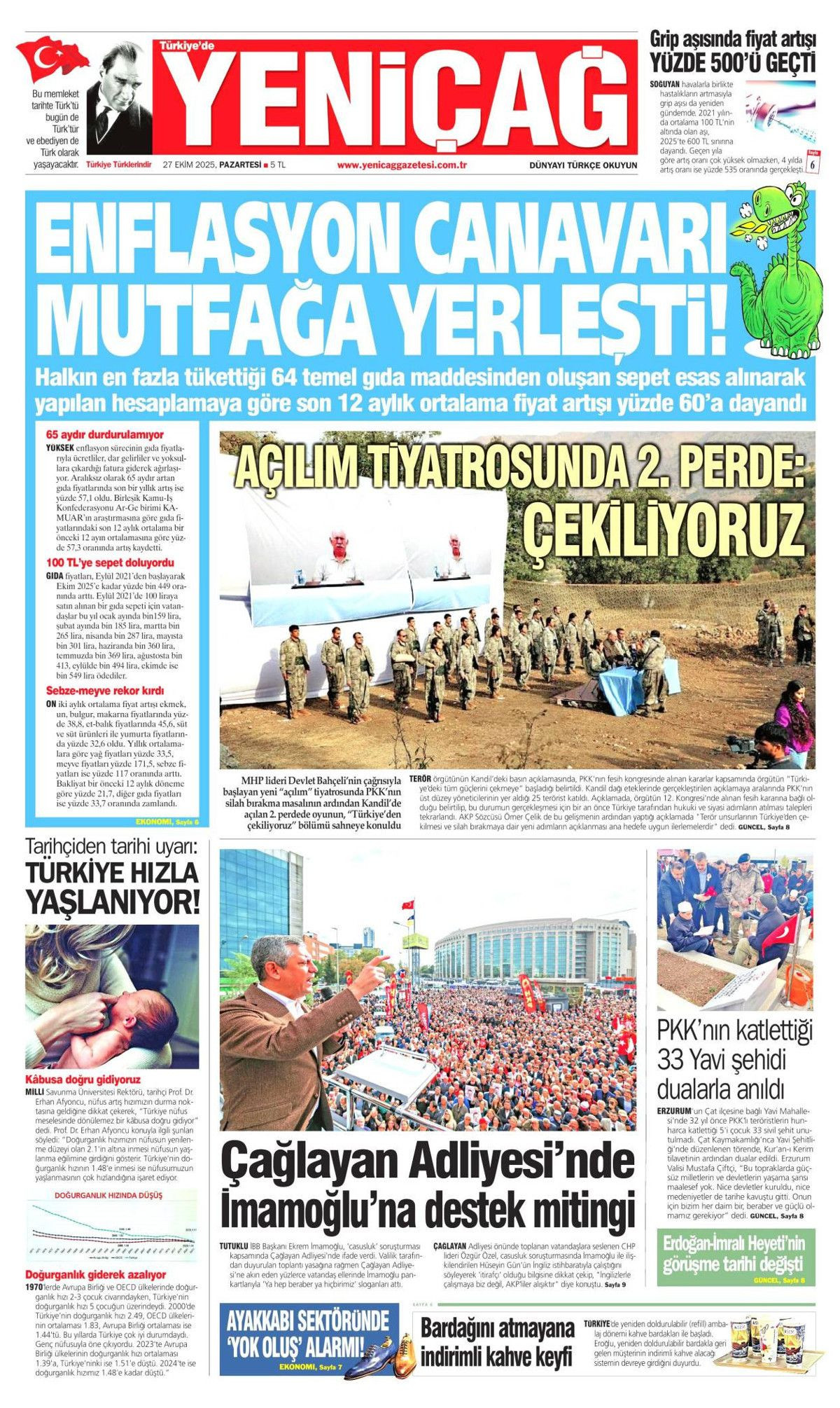 Türkiye'den gittiler... Terör örgütü PKK, Irak'a çekildi! Tarihi adımı hangi gazete nasıl gördü? - Sayfa 13