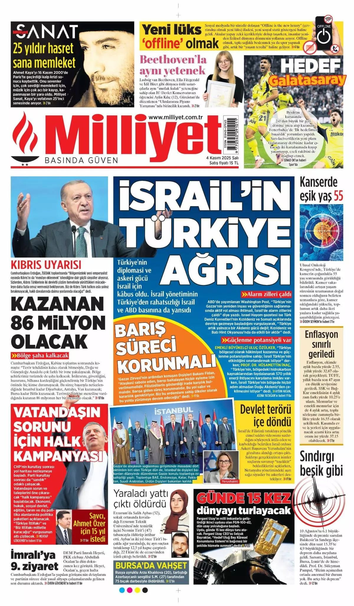 Cumhurbaşkanı Erdoğan'ın "Emperyalistler Kıbrıs'ı menüye eklemek istiyor" sözleri manşetlerde! Hangi gazete nasıl gördü? - Sayfa 2