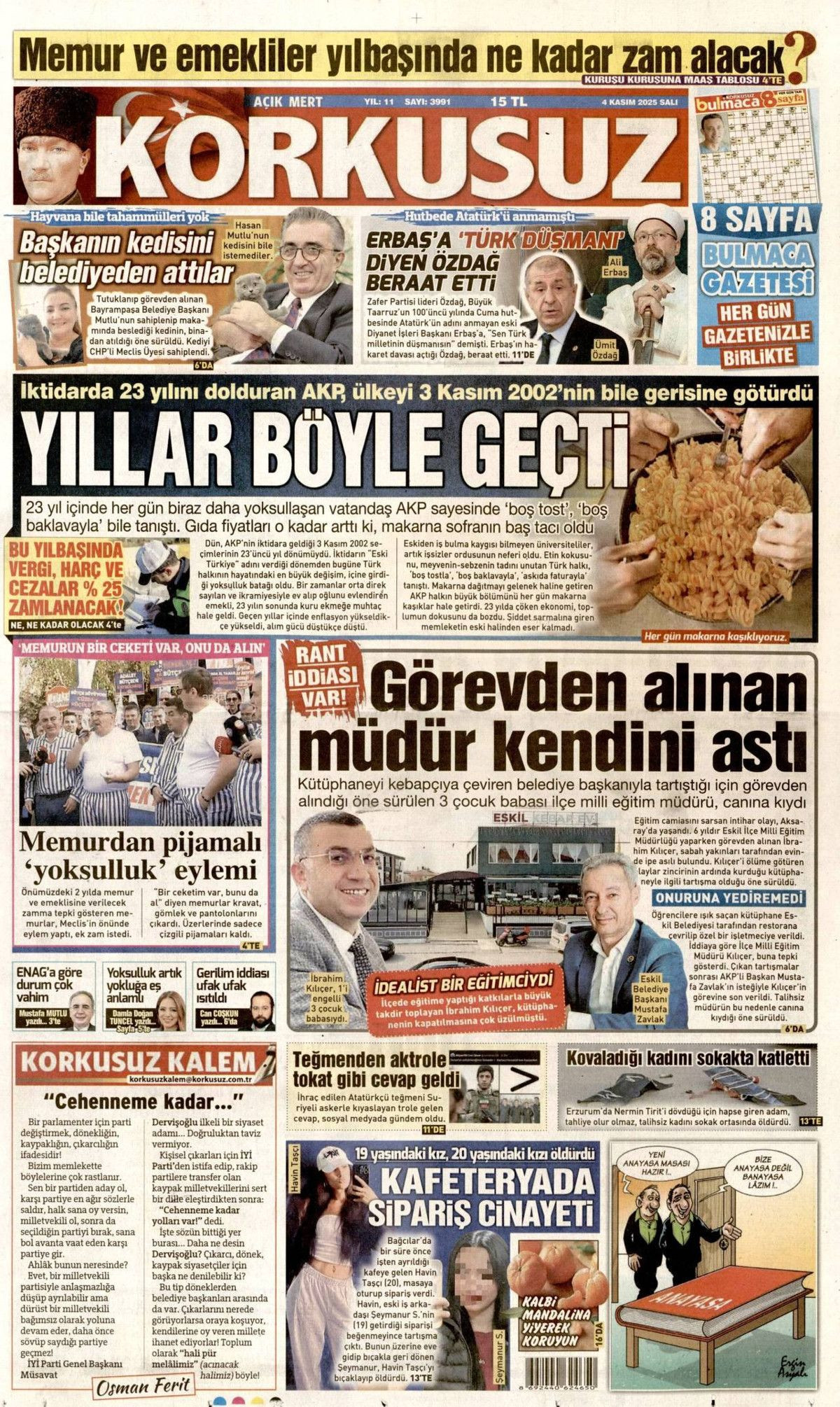 Cumhurbaşkanı Erdoğan'ın "Emperyalistler Kıbrıs'ı menüye eklemek istiyor" sözleri manşetlerde! Hangi gazete nasıl gördü? - Sayfa 16