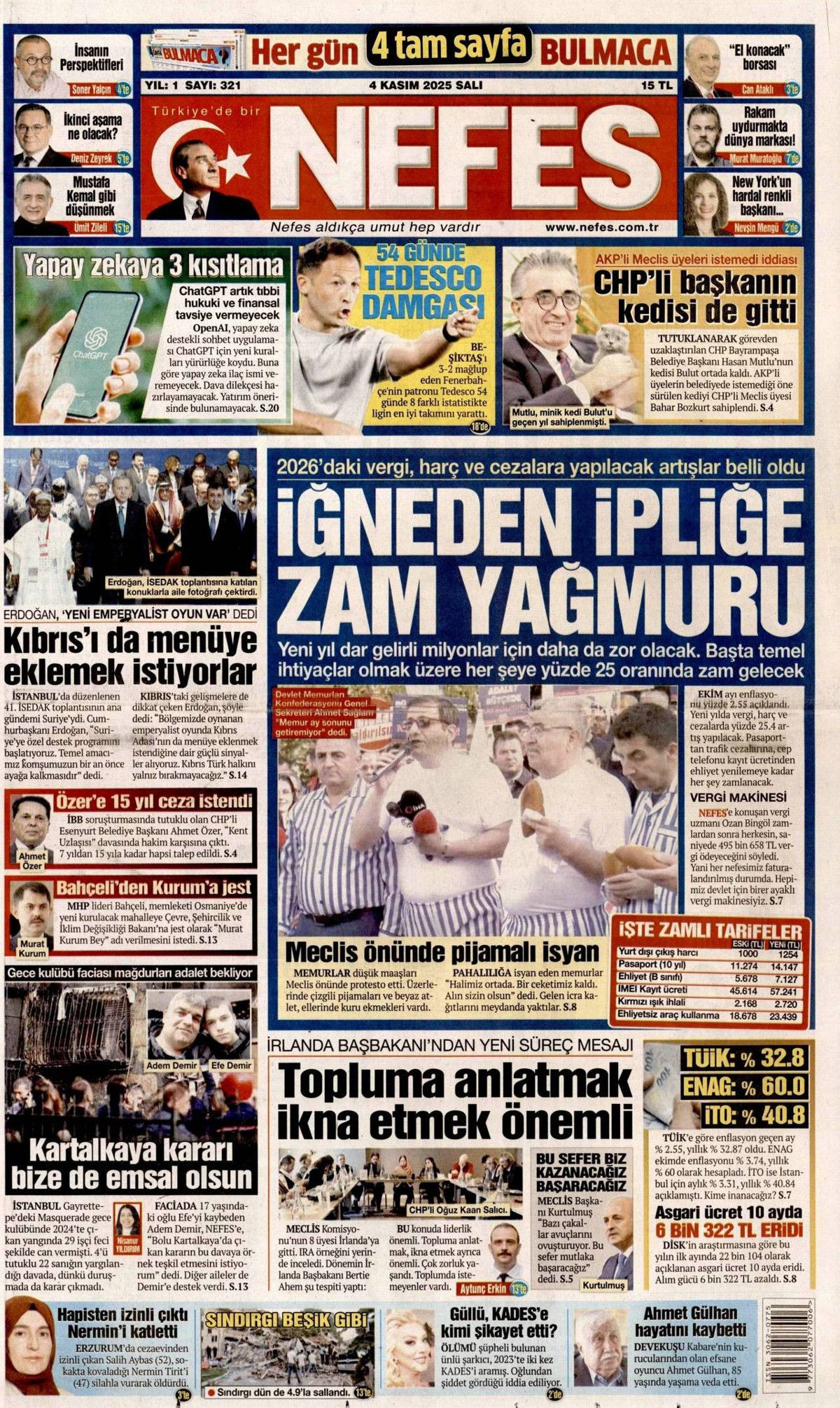 Cumhurbaşkanı Erdoğan'ın "Emperyalistler Kıbrıs'ı menüye eklemek istiyor" sözleri manşetlerde! Hangi gazete nasıl gördü? - Sayfa 18