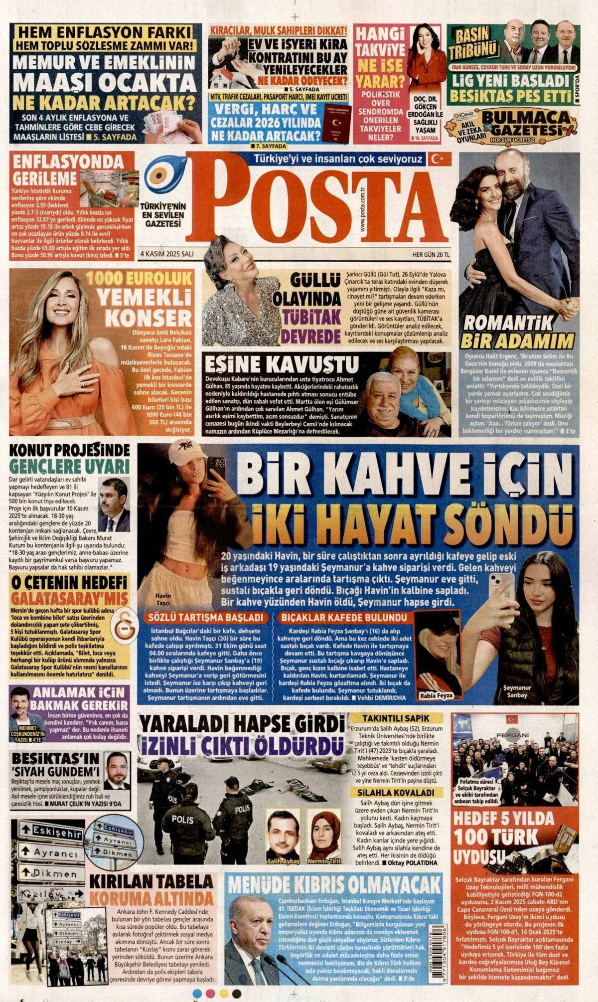 Cumhurbaşkanı Erdoğan'ın "Emperyalistler Kıbrıs'ı menüye eklemek istiyor" sözleri manşetlerde! Hangi gazete nasıl gördü? - Sayfa 20